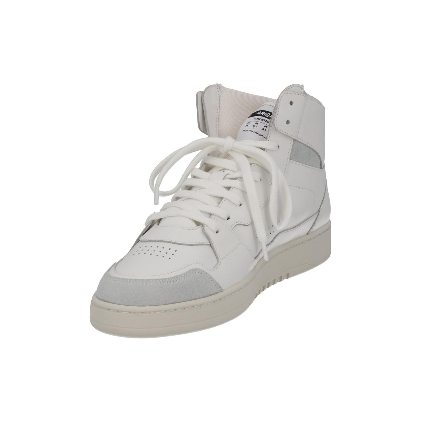 AXEL ARIGATO Men's White Leather Dice Hi Top Lace-Up Trainers UK10 RRP250 NEW