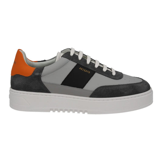 AXEL ARIGATO Men's Grey Leather & Suede Orbit Lace-Up Trainers UK9.5 RRP230 NEW
