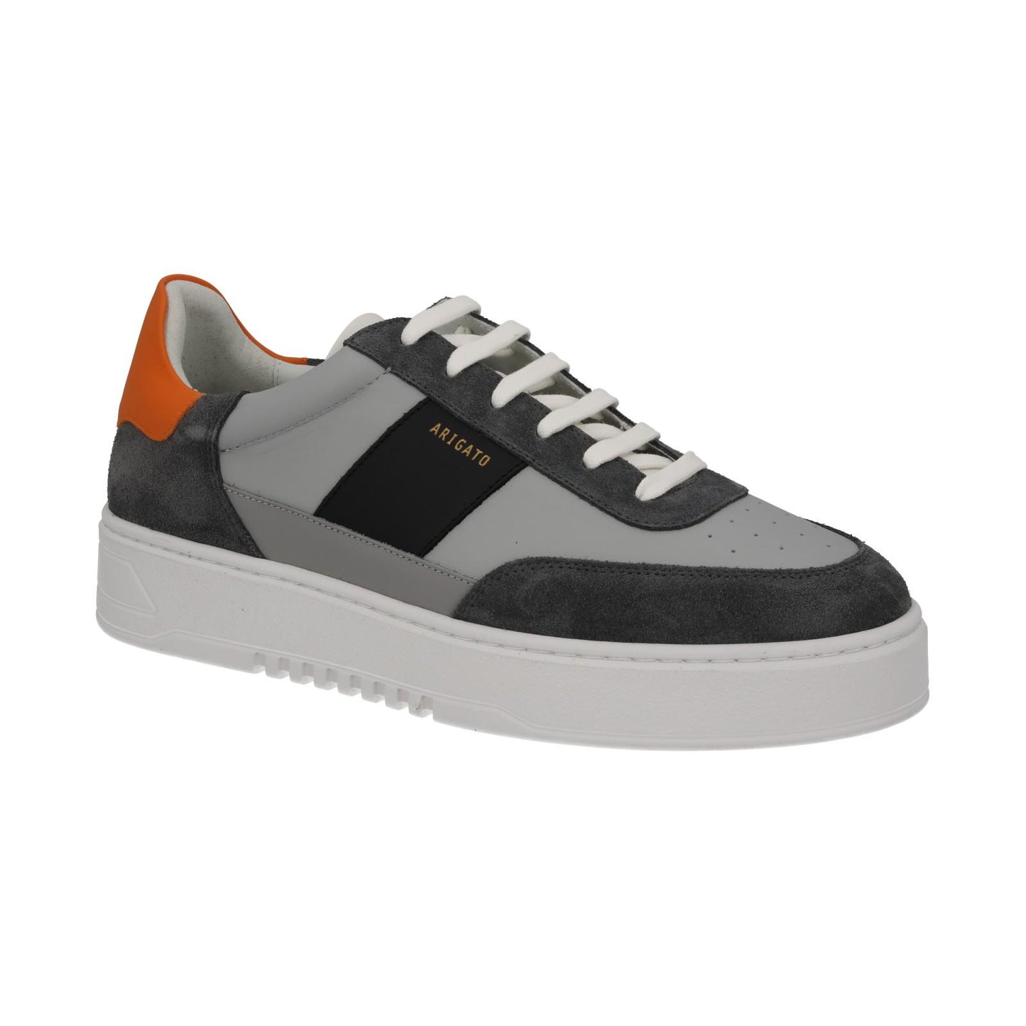 AXEL ARIGATO Men's Grey Leather & Suede Orbit Lace-Up Trainers UK9.5 RRP230 NEW
