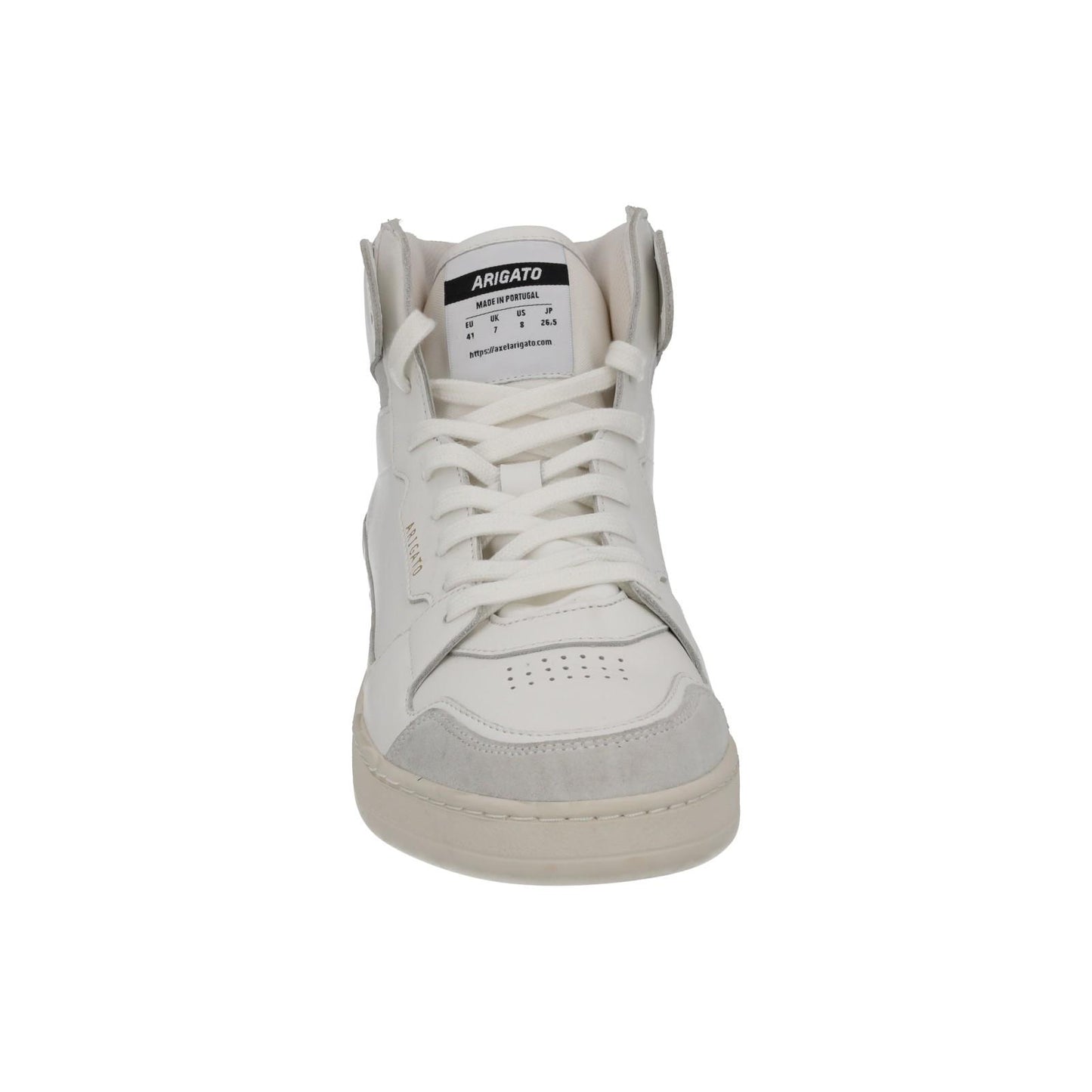 AXEL ARIGATO Men's White Leather Dice Hi Top Lace-Up Trainers UK7 RRP250 NEW