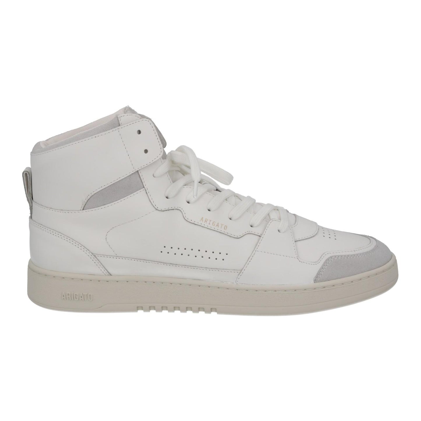 AXEL ARIGATO Men's White Leather Dice Hi Top Lace-Up Trainers UK11 RRP250 NEW