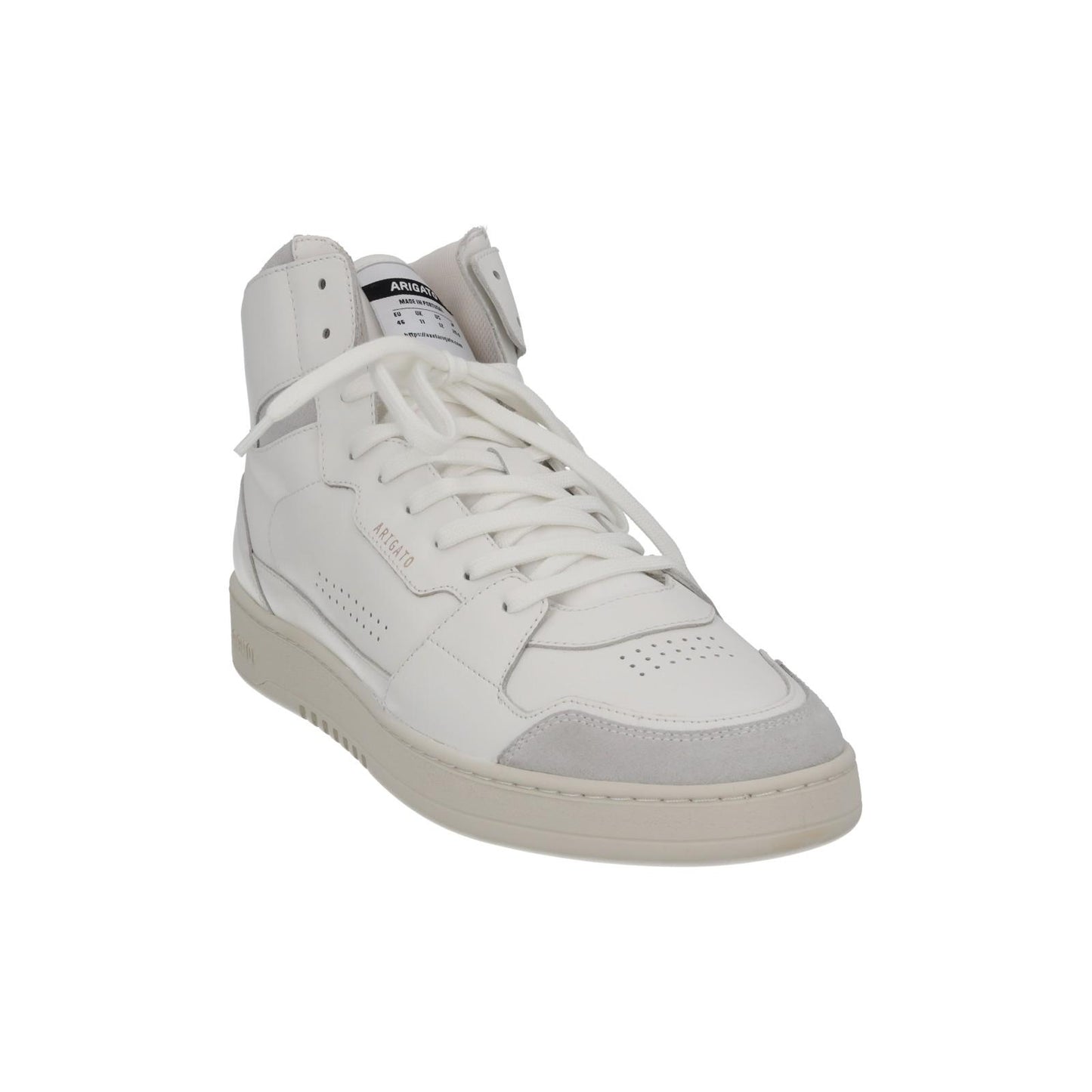 AXEL ARIGATO Men's White Leather Dice Hi Top Lace-Up Trainers UK11 RRP250 NEW