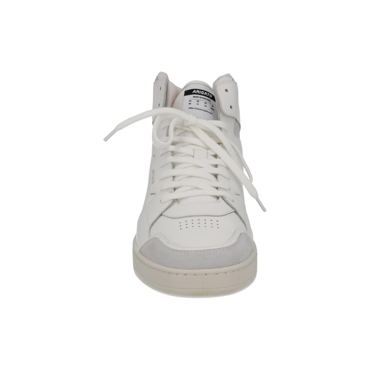 AXEL ARIGATO Men's White Leather Dice Hi Top Lace-Up Trainers UK11 RRP250 NEW