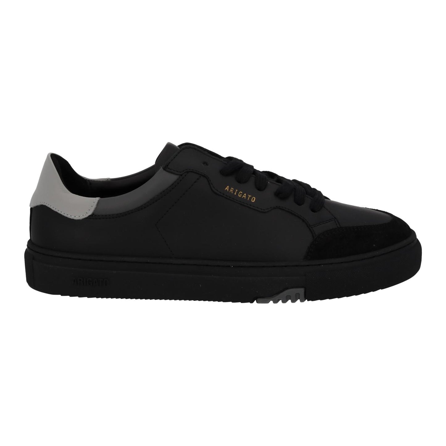 AXEL ARIGATO Men's Black & Grey Leather Clean 180 Low Top Size UK8 RRP220 NEW