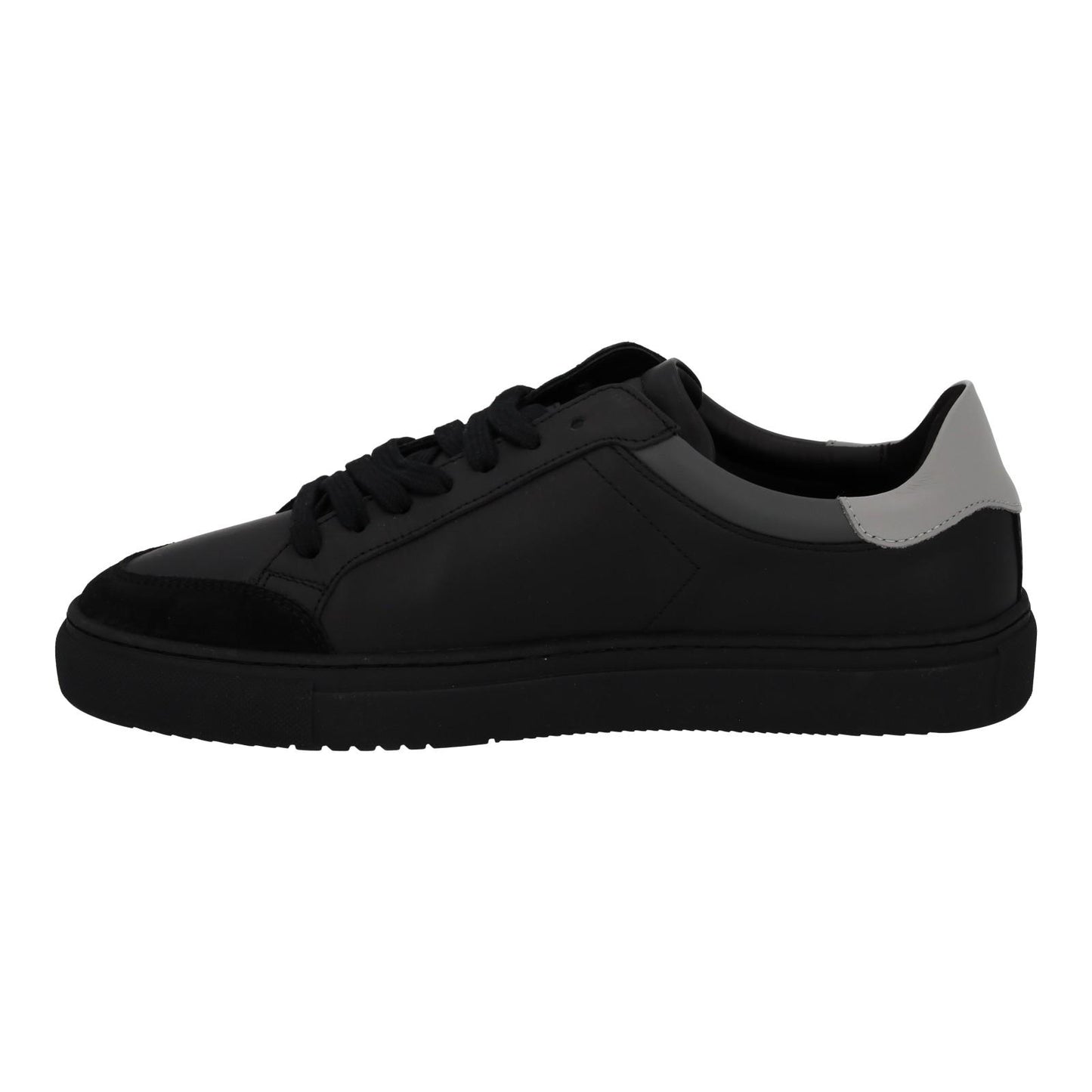 AXEL ARIGATO Men's Black & Grey Leather Clean 180 Low Top Size UK8 RRP220 NEW
