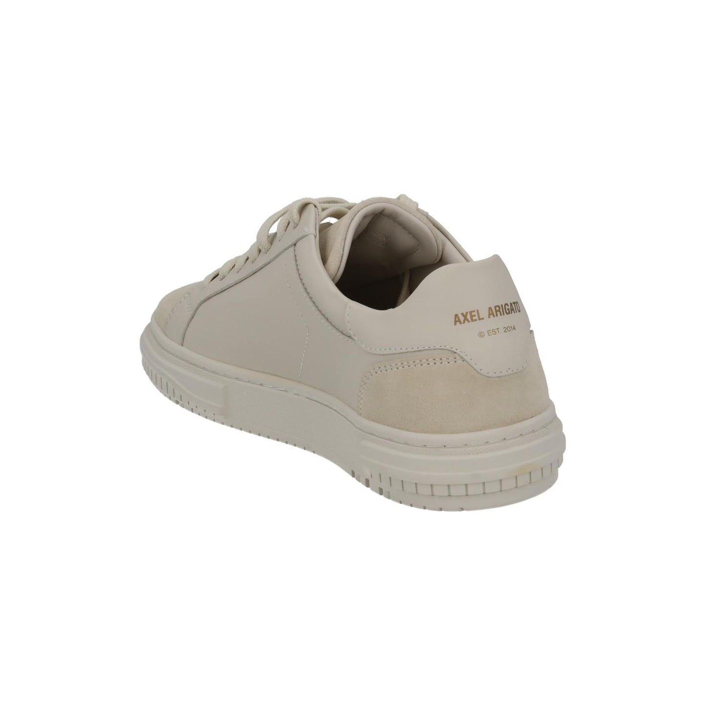 AXEL ARIGATO Men's Beige Leather Low Top Lace-Up Trainers Size UK7 RRP220 NEW