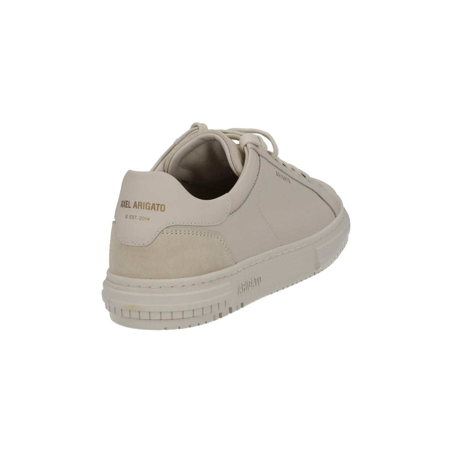 AXEL ARIGATO Men's Beige Leather Low Top Lace-Up Trainers Size UK7 RRP220 NEW