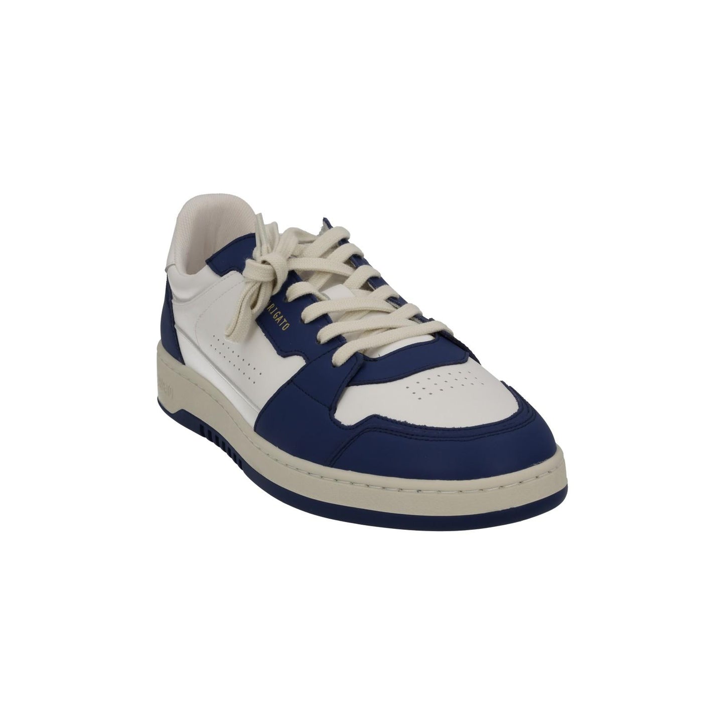 AXEL ARIGATO Men's White & Blue Leather Dice Lo Trainers Size UK11 RRP215 NEW