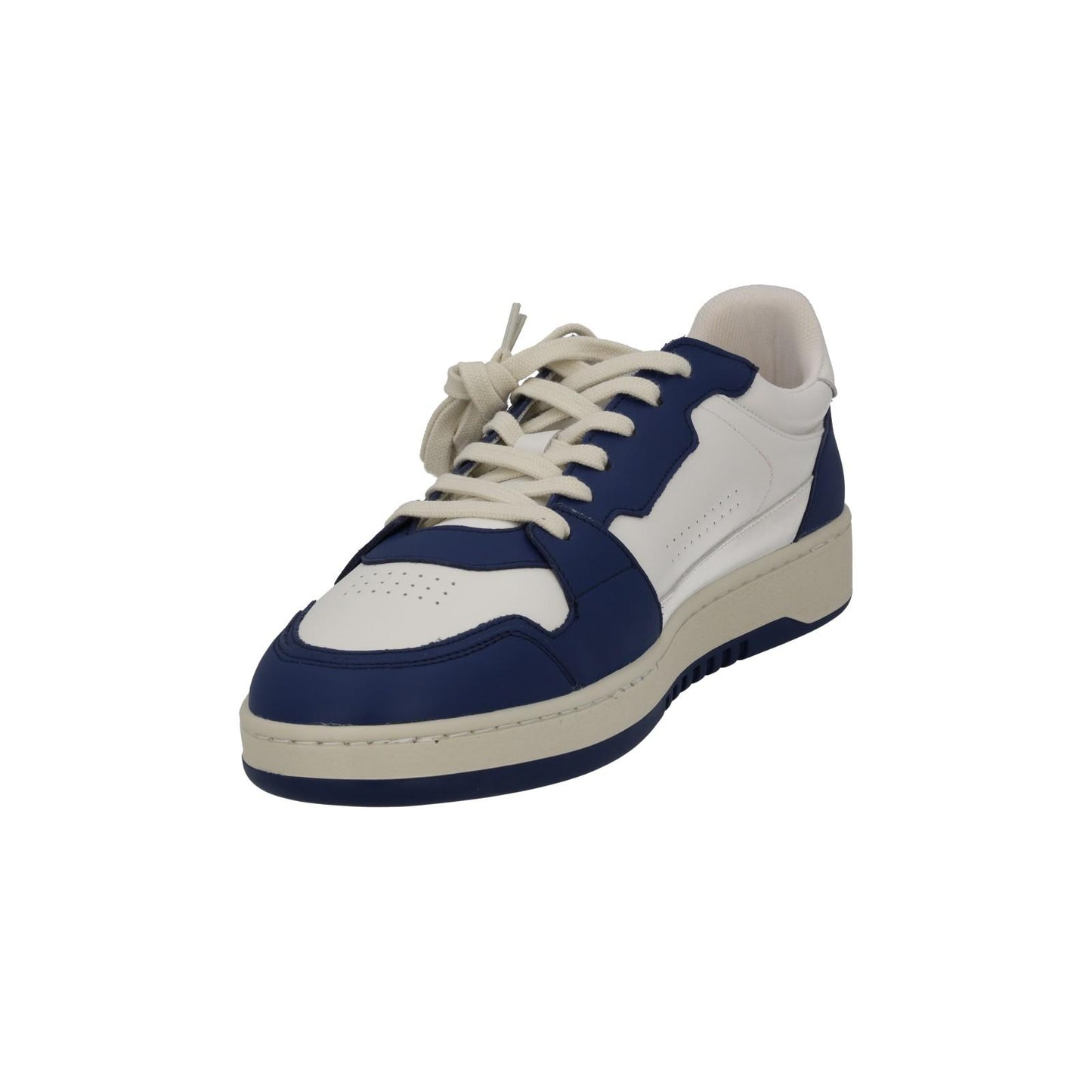 AXEL ARIGATO Men's White & Blue Leather Dice Lo Trainers Size UK11 RRP215 NEW