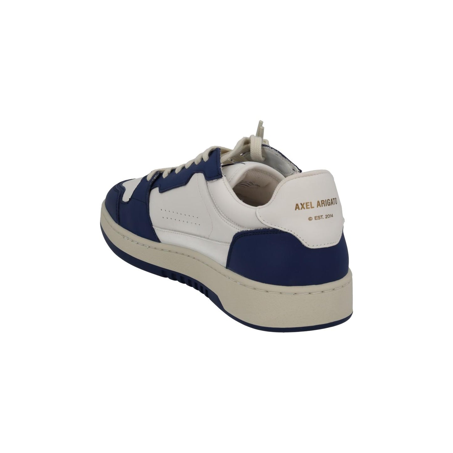 AXEL ARIGATO Men's White & Blue Leather Dice Lo Trainers Size UK11 RRP215 NEW