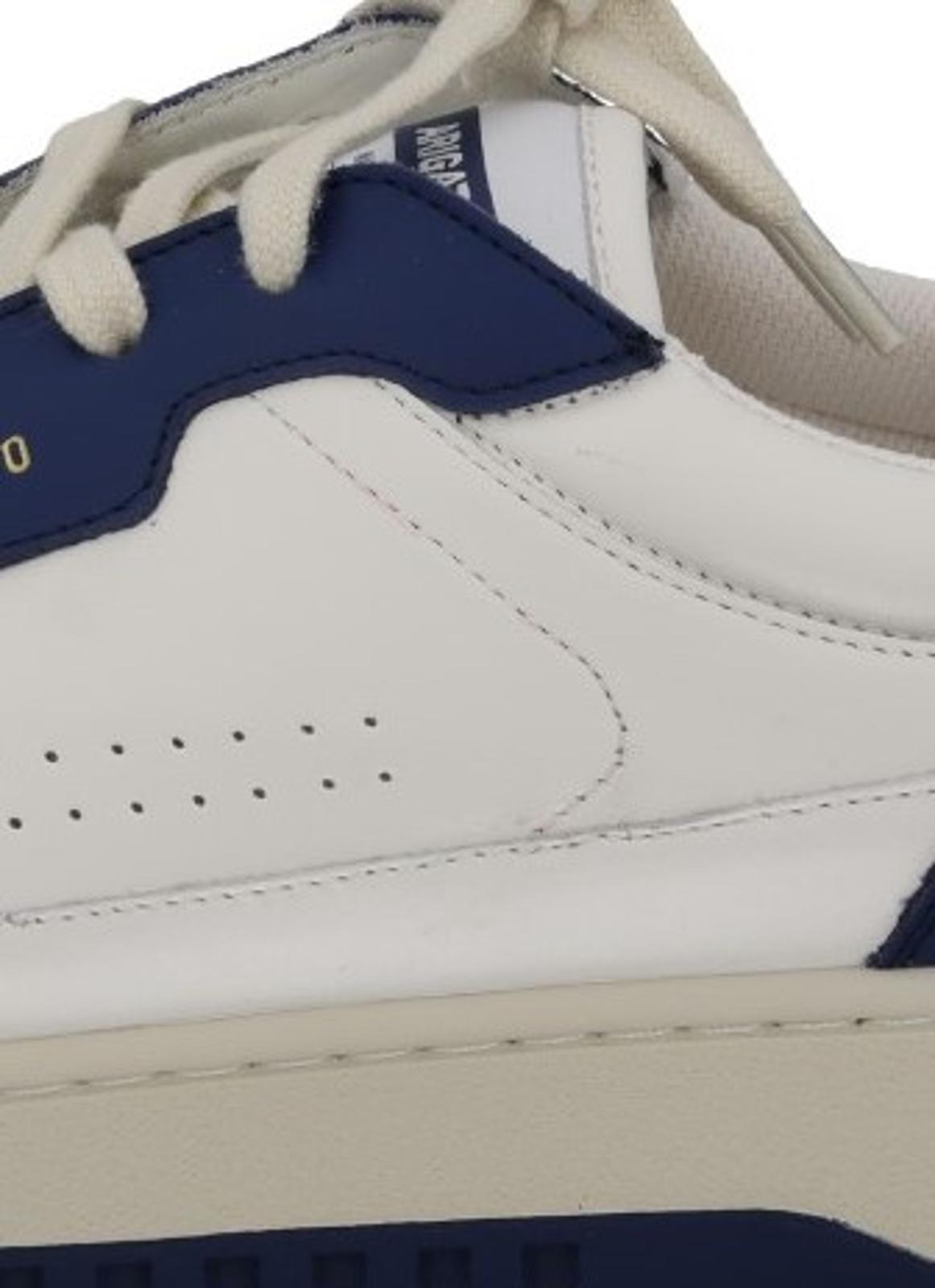 AXEL ARIGATO Men's White & Blue Leather Dice Lo Trainers Size UK11 RRP215 NEW