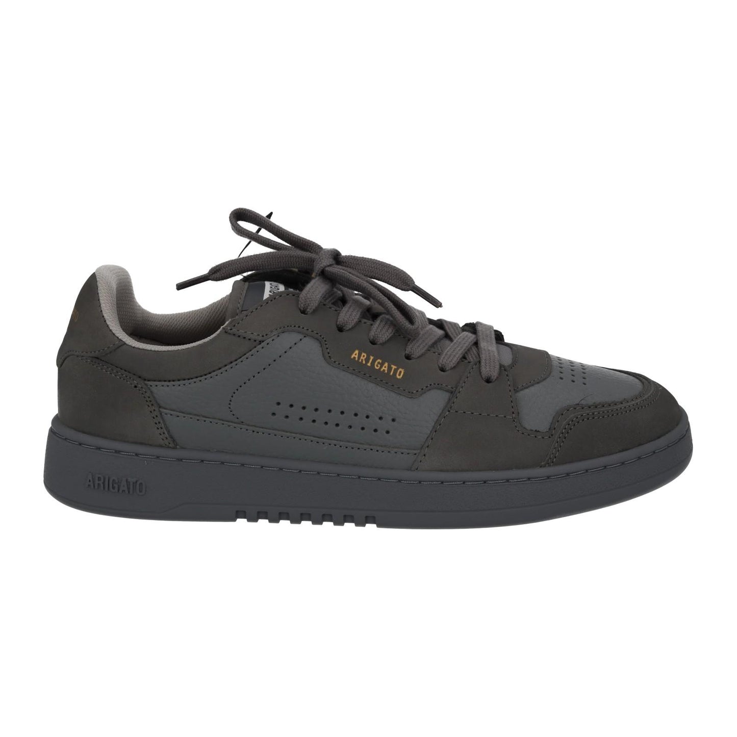 AXEL ARIGATO Men's Grey Leather & Suede Dice Mono Trainers Size UK7 RRP215 NEW