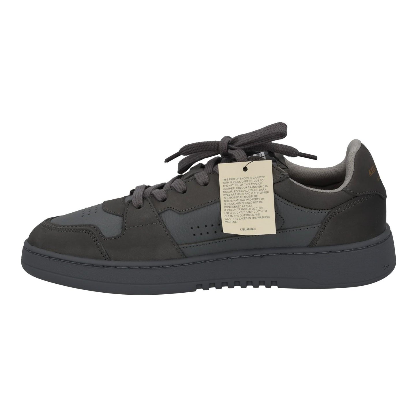 AXEL ARIGATO Men's Grey Leather & Suede Dice Mono Trainers Size UK7 RRP215 NEW