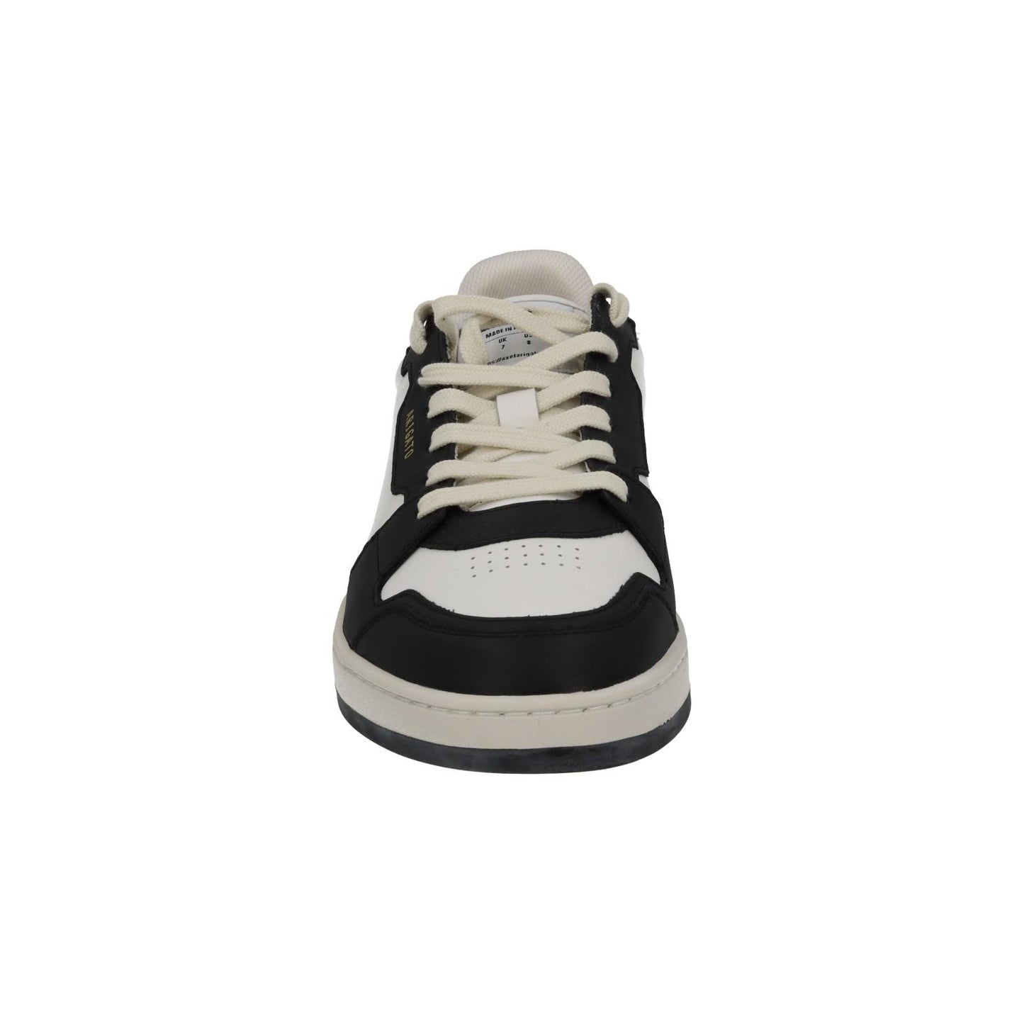 AXEL ARIGATO Men's White & Black Leather Dice Lo Trainers Size UK7 RRP215 NEW