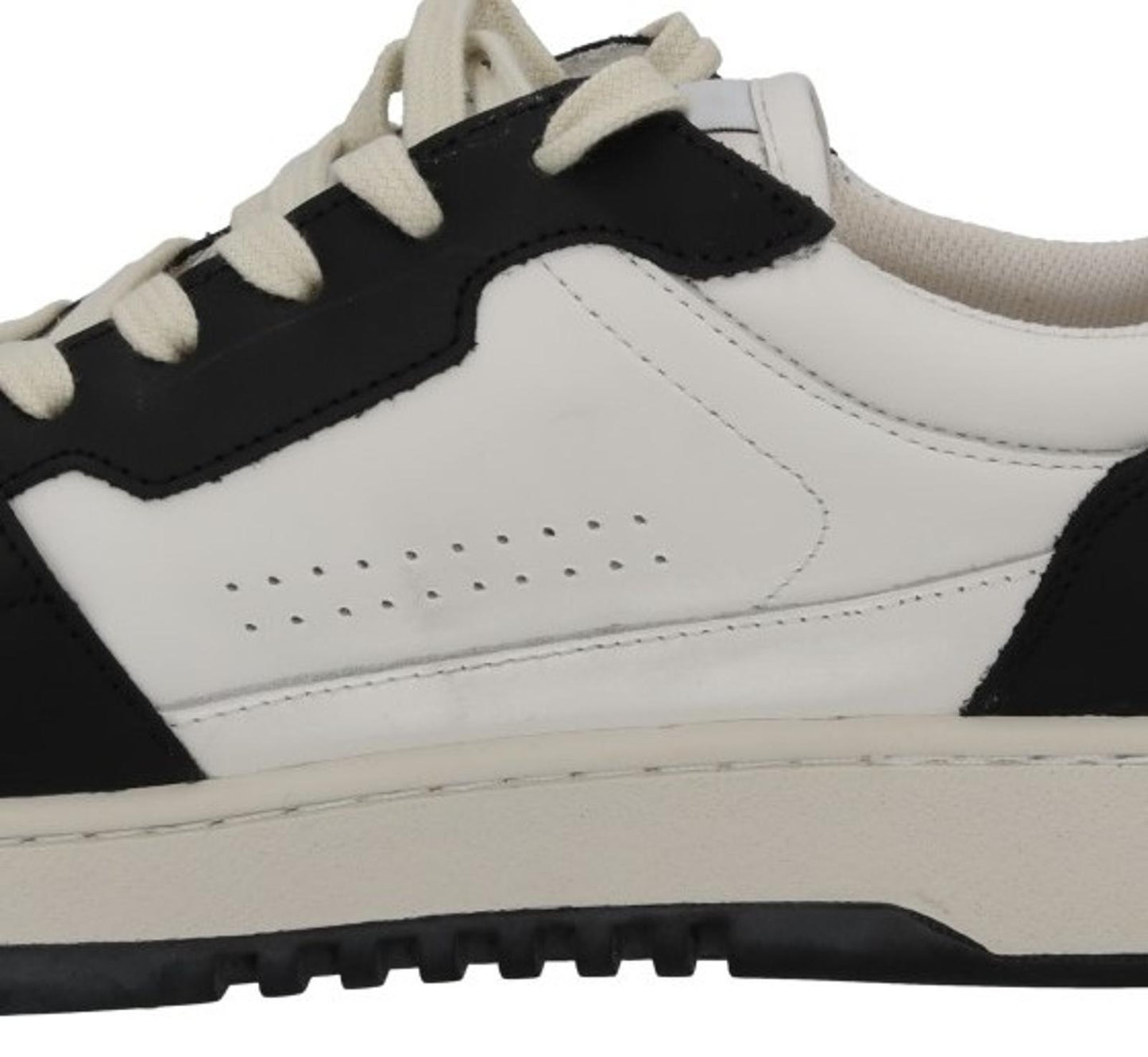 AXEL ARIGATO Men's White & Black Leather Dice Lo Trainers Size UK7 RRP215 NEW