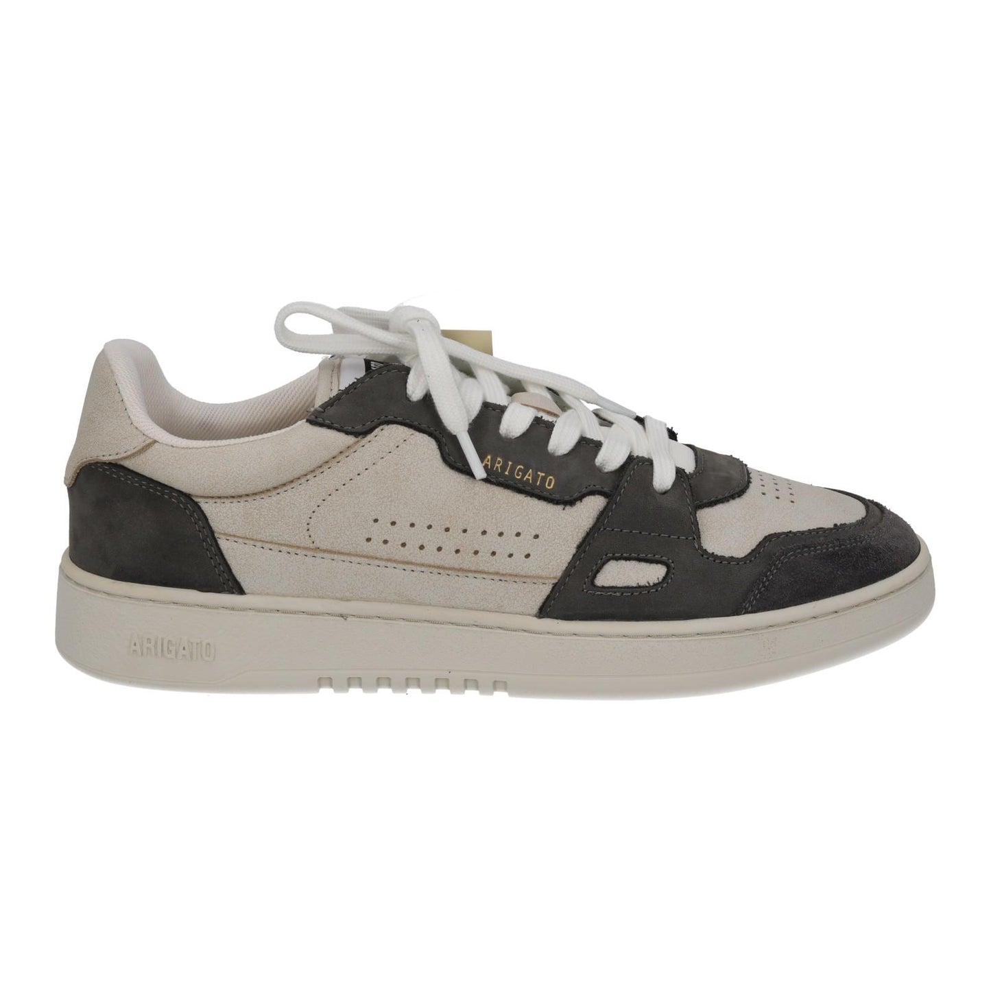AXEL ARIGATO Men's White & Black Worn Effect Dice Lo Trainers UK6.5 RRP215 NEW