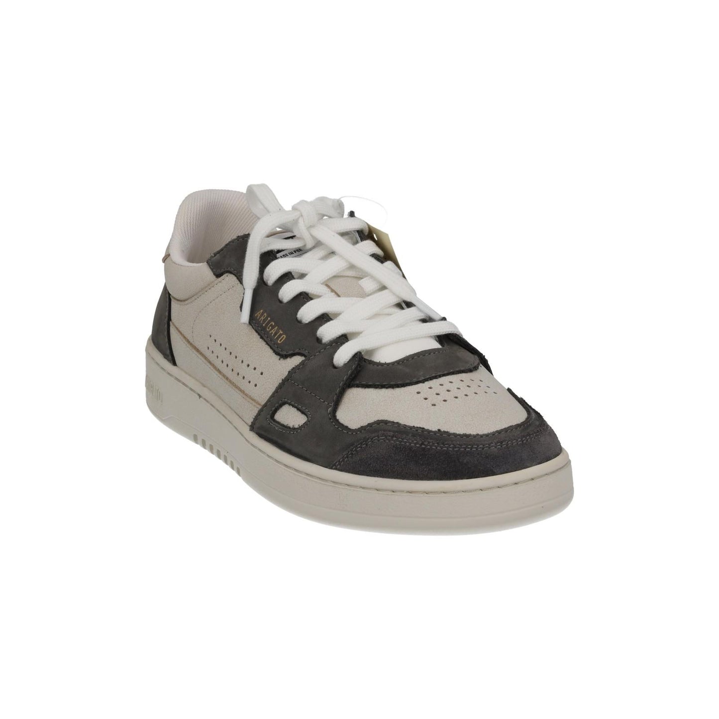AXEL ARIGATO Men's White & Black Worn Effect Dice Lo Trainers UK6.5 RRP215 NEW