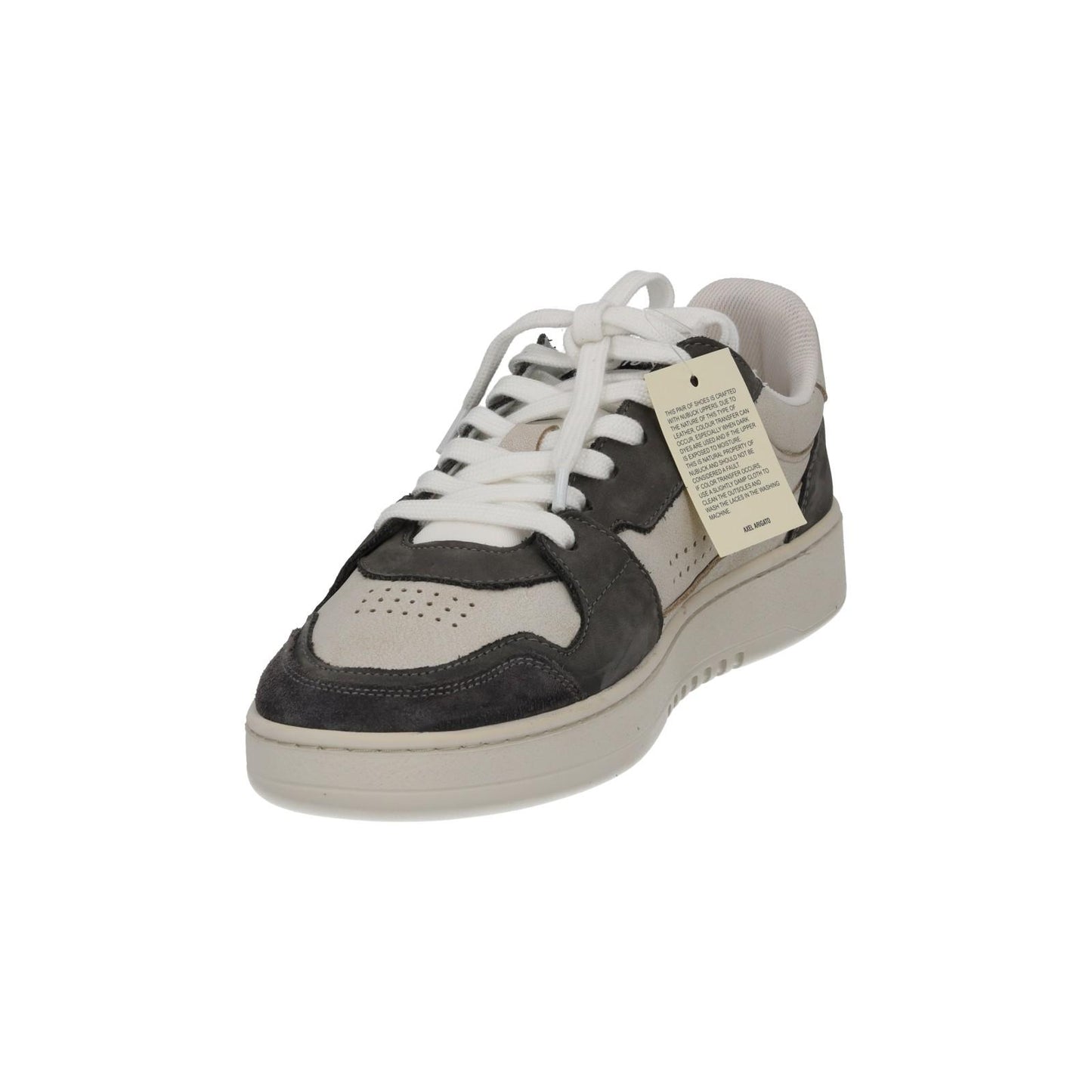 AXEL ARIGATO Men's White & Black Worn Effect Dice Lo Trainers UK6.5 RRP215 NEW