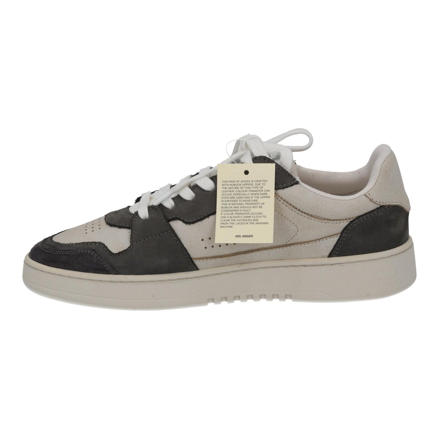 AXEL ARIGATO Men's White & Black Worn Effect Dice Lo Trainers UK6.5 RRP215 NEW