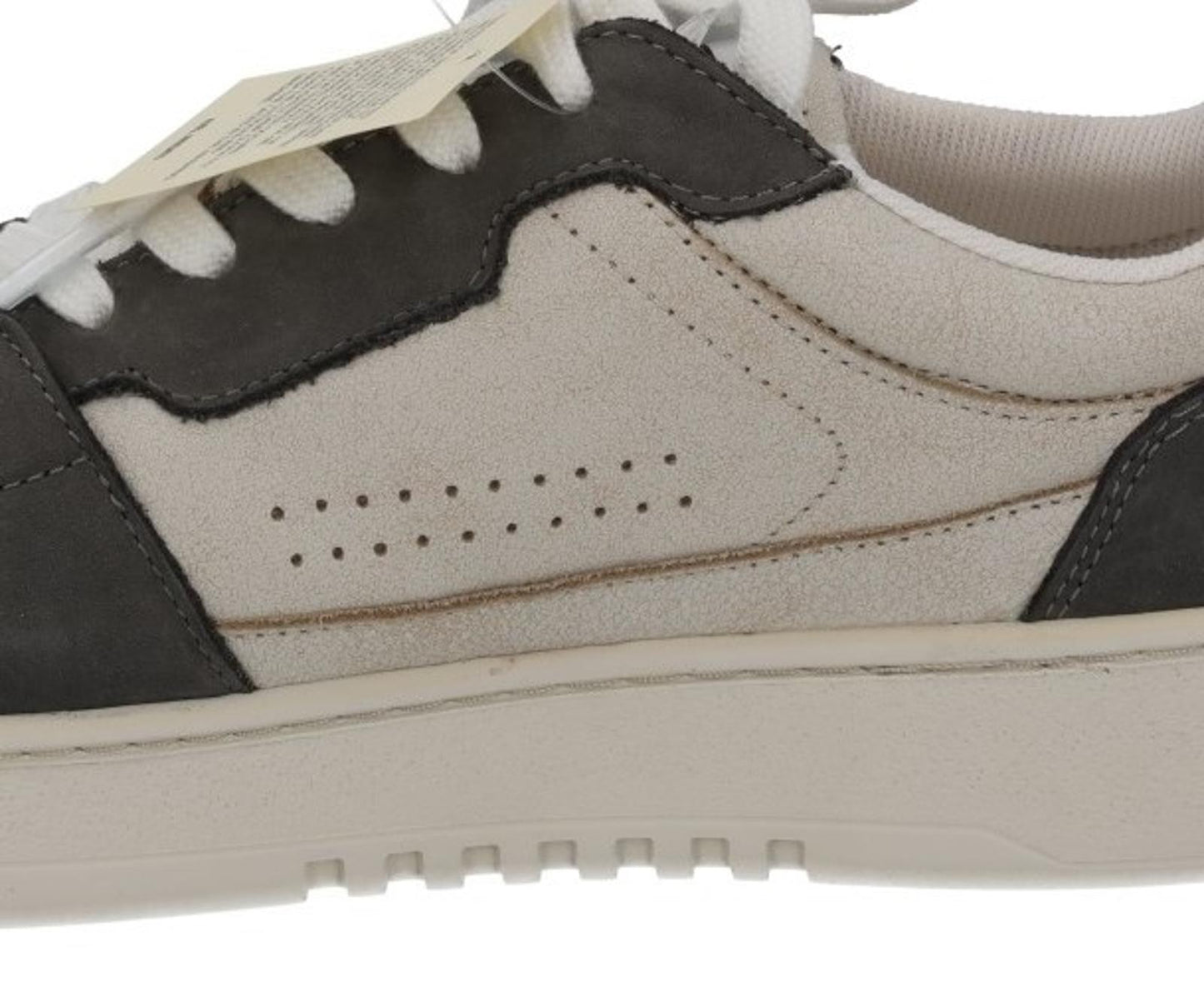 AXEL ARIGATO Men's White & Black Worn Effect Dice Lo Trainers UK6.5 RRP215 NEW