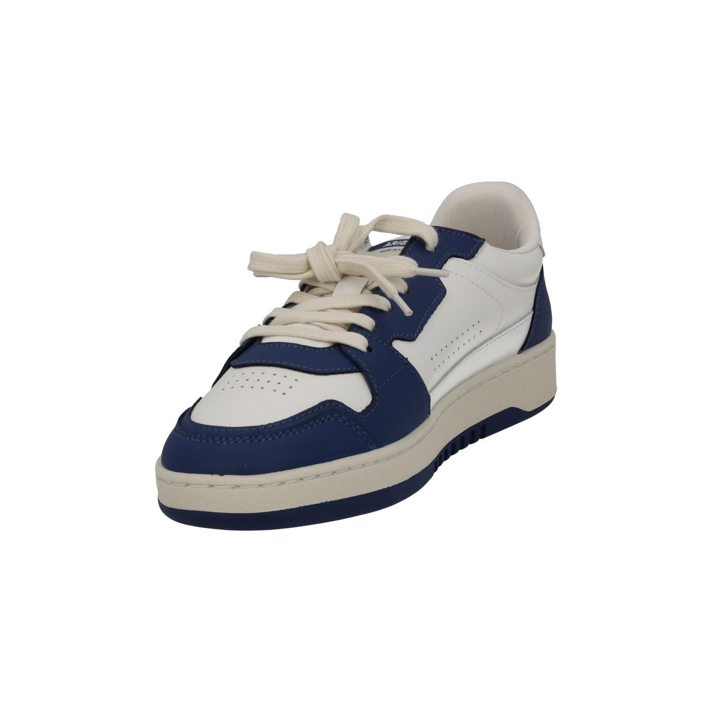AXEL ARIGATO Men's White & Blue Leather Dice Lo Trainers Size UK7 RRP215 NEW