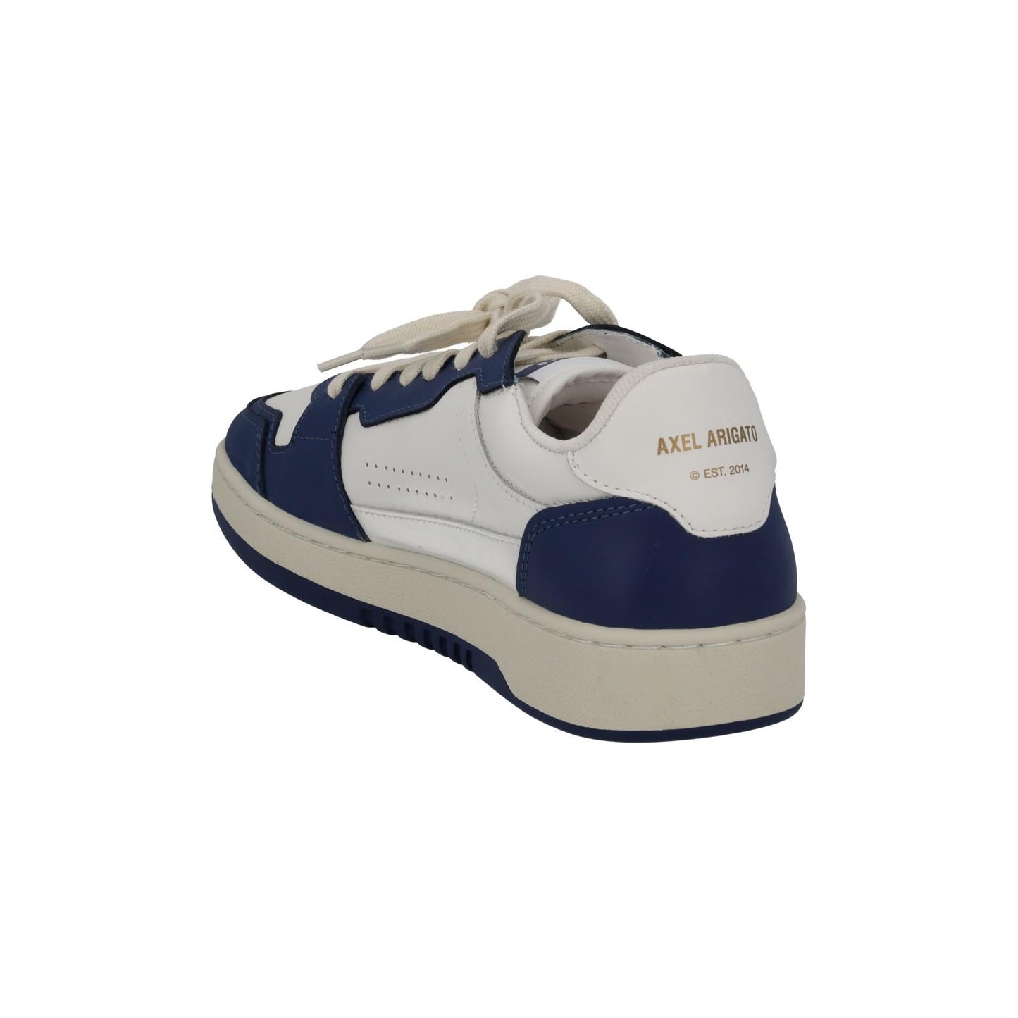 AXEL ARIGATO Men's White & Blue Leather Dice Lo Trainers Size UK7 RRP215 NEW