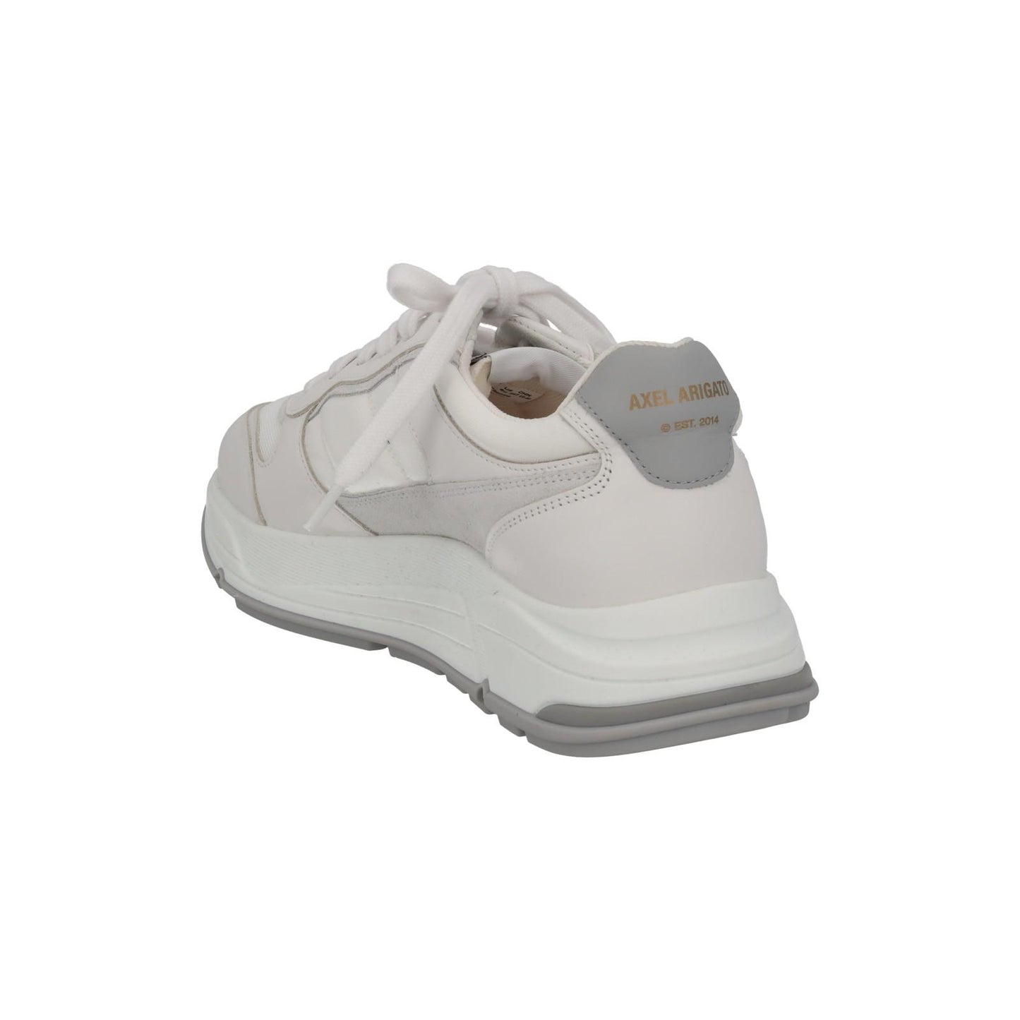AXEL ARIGATO Ladies White Leather Lace-Up Rush Trainers EU39 UK6 RRP210 NEW