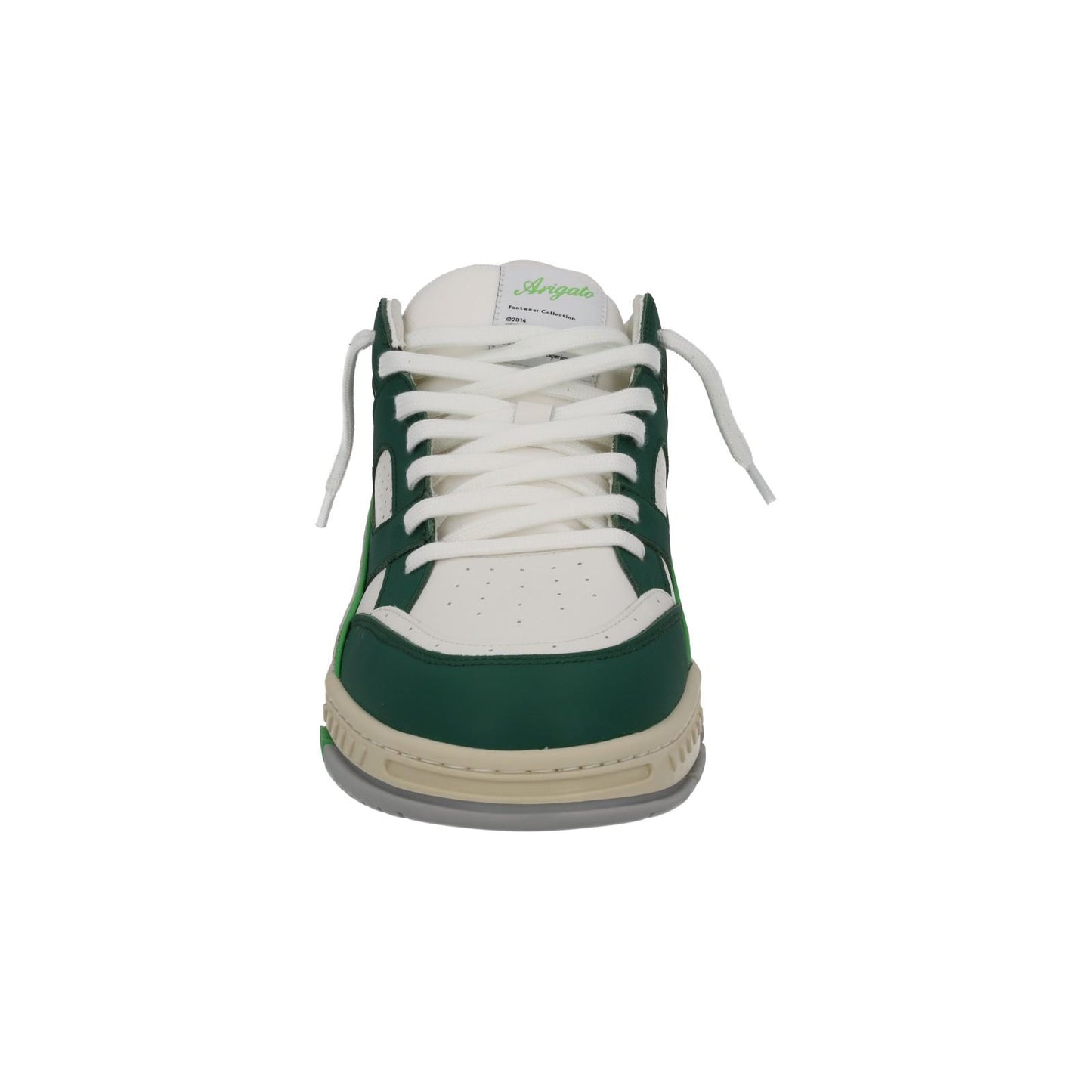 AXEL ARIGATO Men's Green & White Leather Area Low Trainers Size UK10 RRP265 NEW