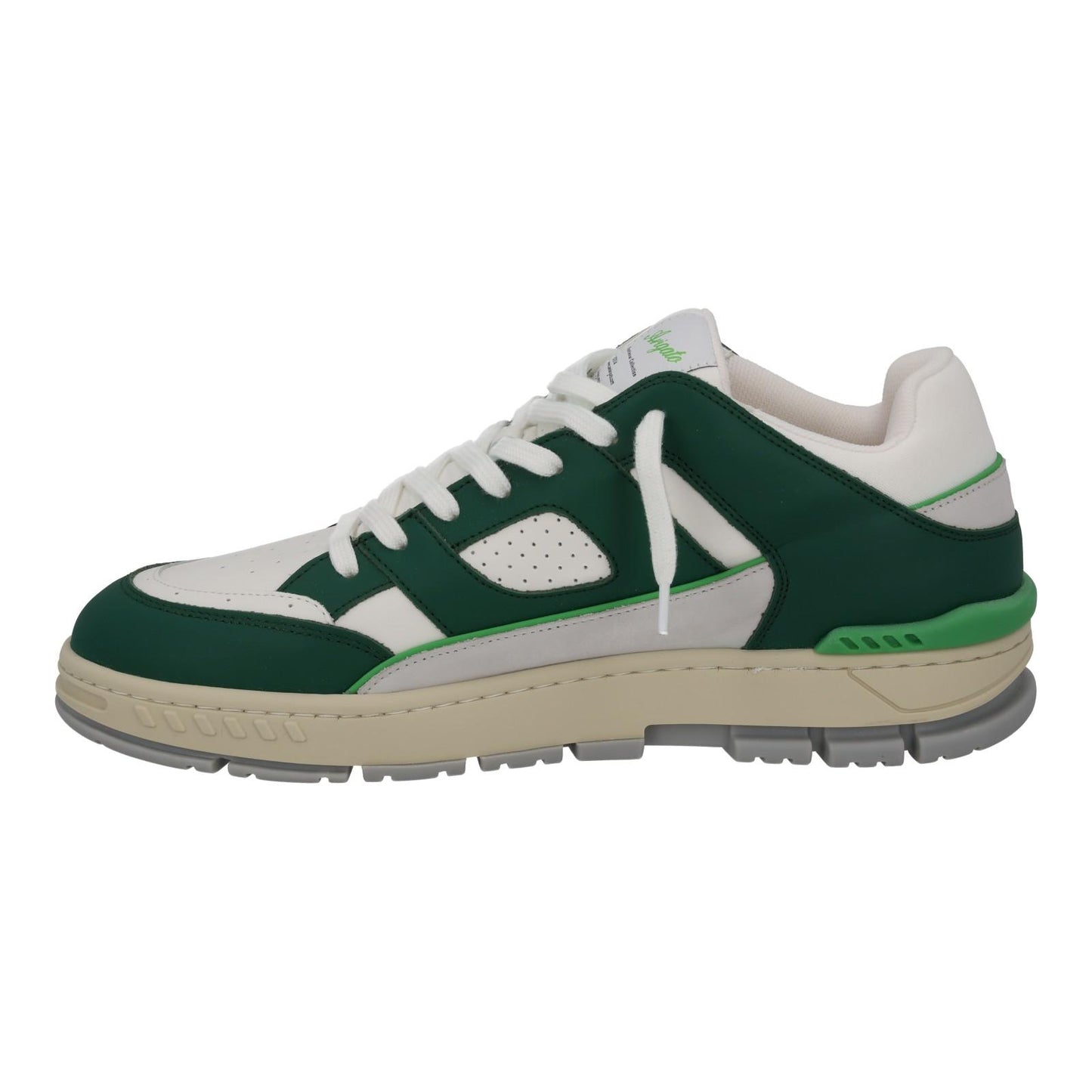 AXEL ARIGATO Men's Green & White Leather Area Low Trainers Size UK10 RRP265 NEW