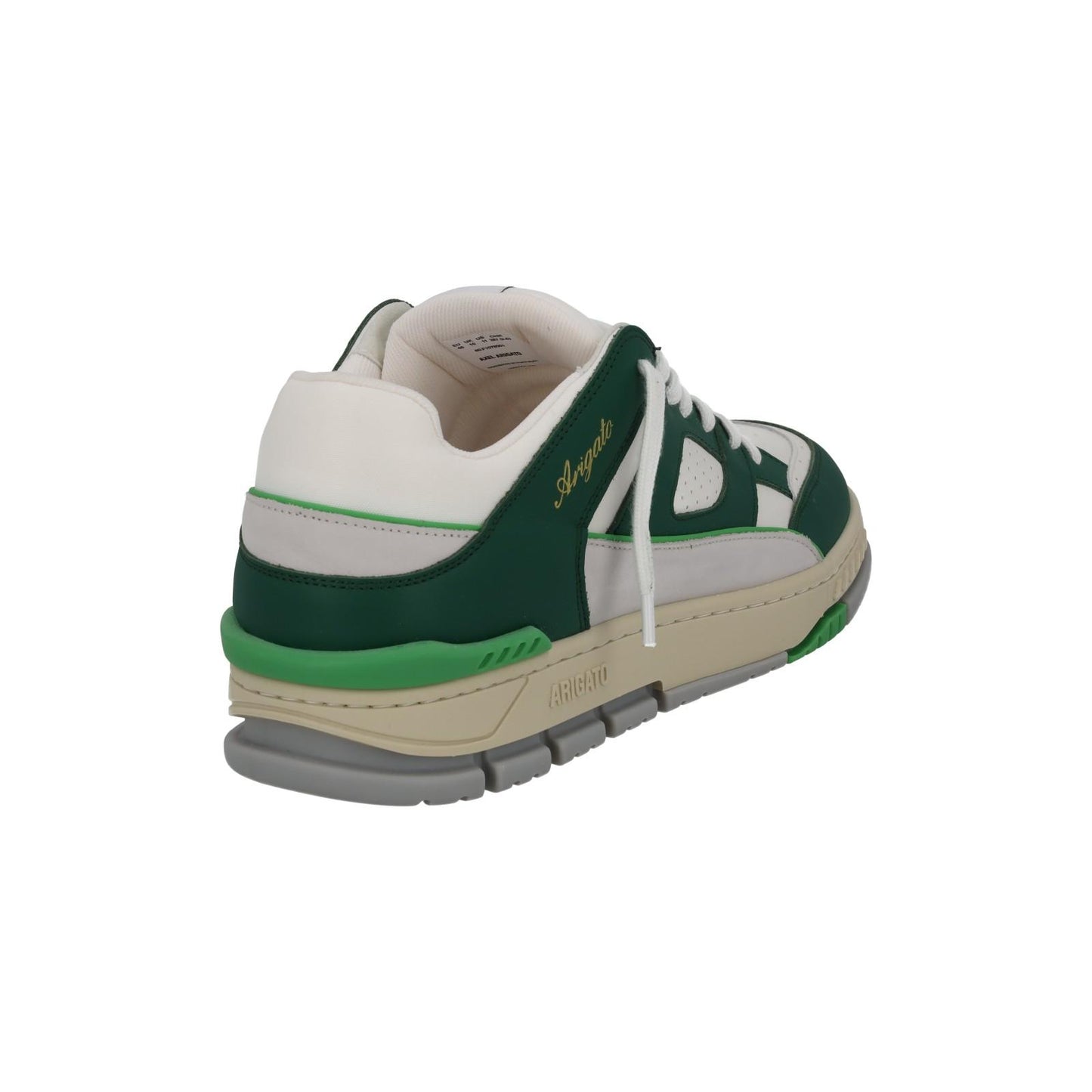 AXEL ARIGATO Men's Green & White Leather Area Low Trainers Size UK10 RRP265 NEW