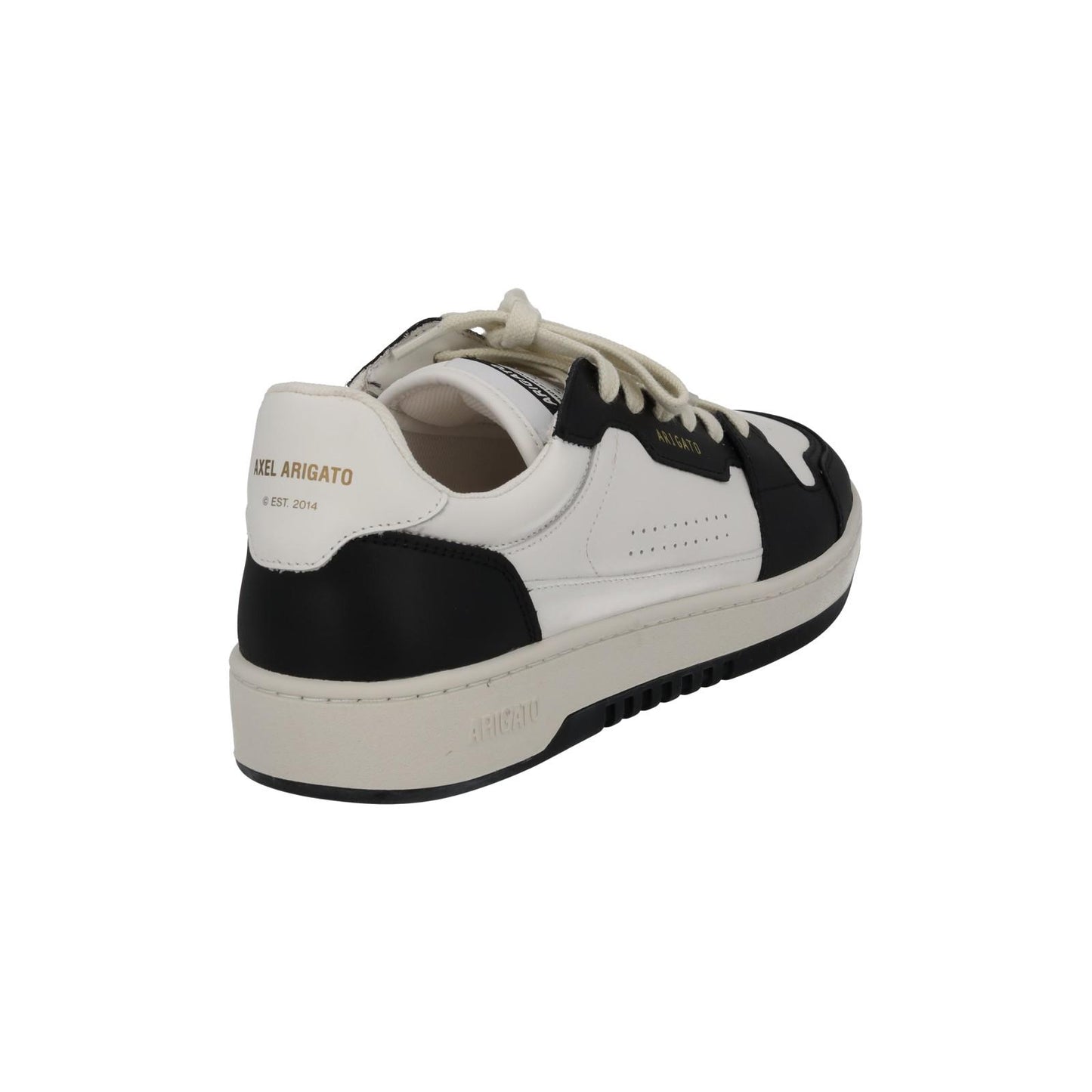 AXEL ARIGATO Men's White & Black Leather Dice Lo Trainers Size UK6 RRP215 NEW
