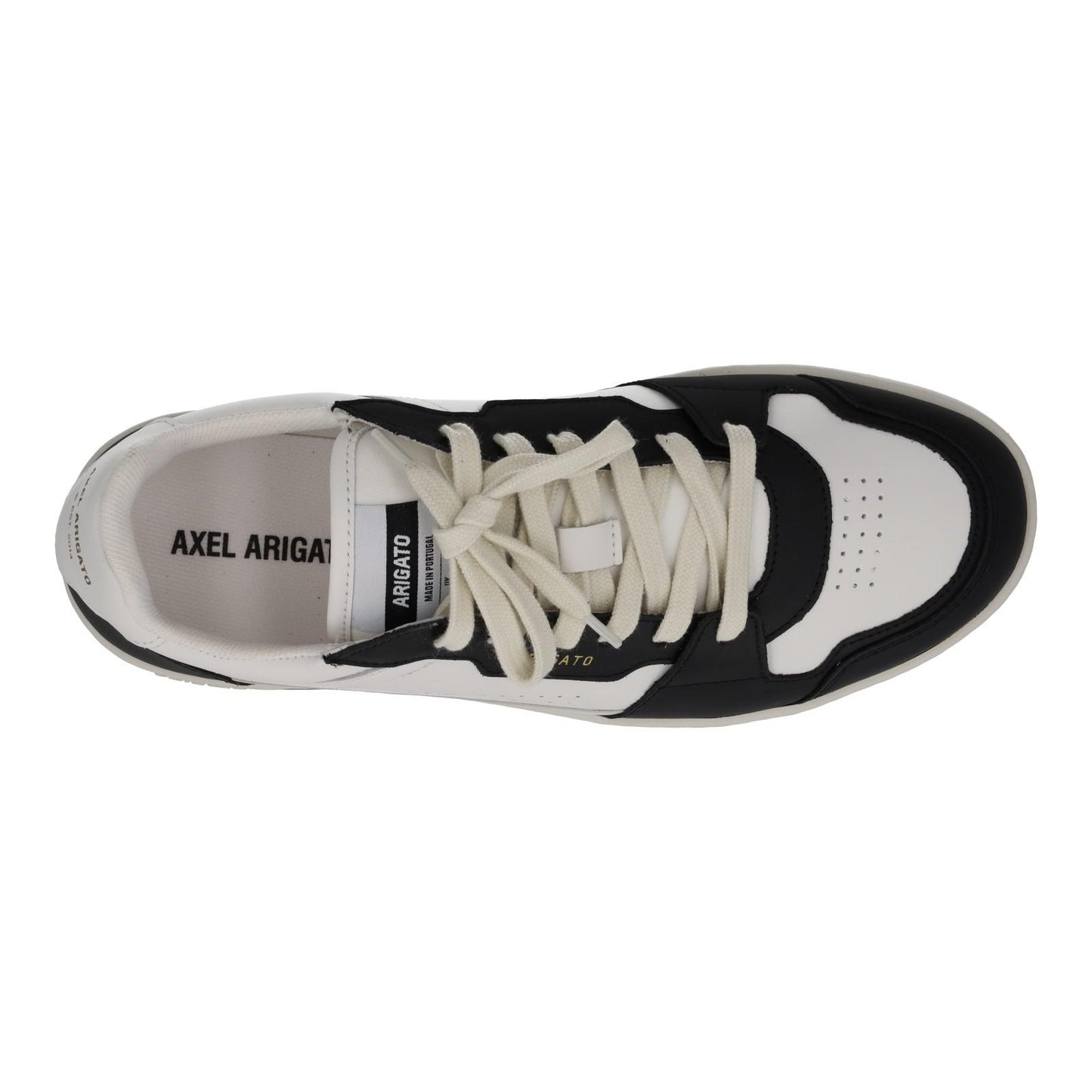 AXEL ARIGATO Men's White & Black Leather Dice Lo Trainers Size UK6 RRP215 NEW
