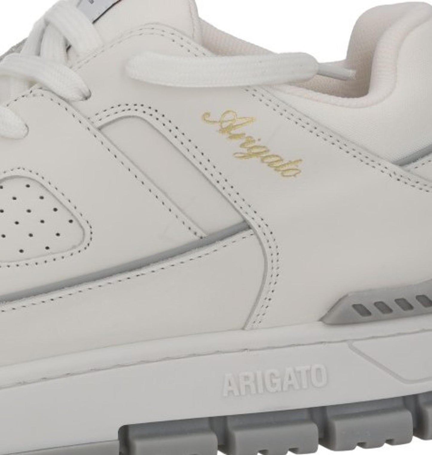 AXEL ARIGATO Men's White Leather Area Low Lace-Up Trainers Size UK9.5 RRP265 NEW