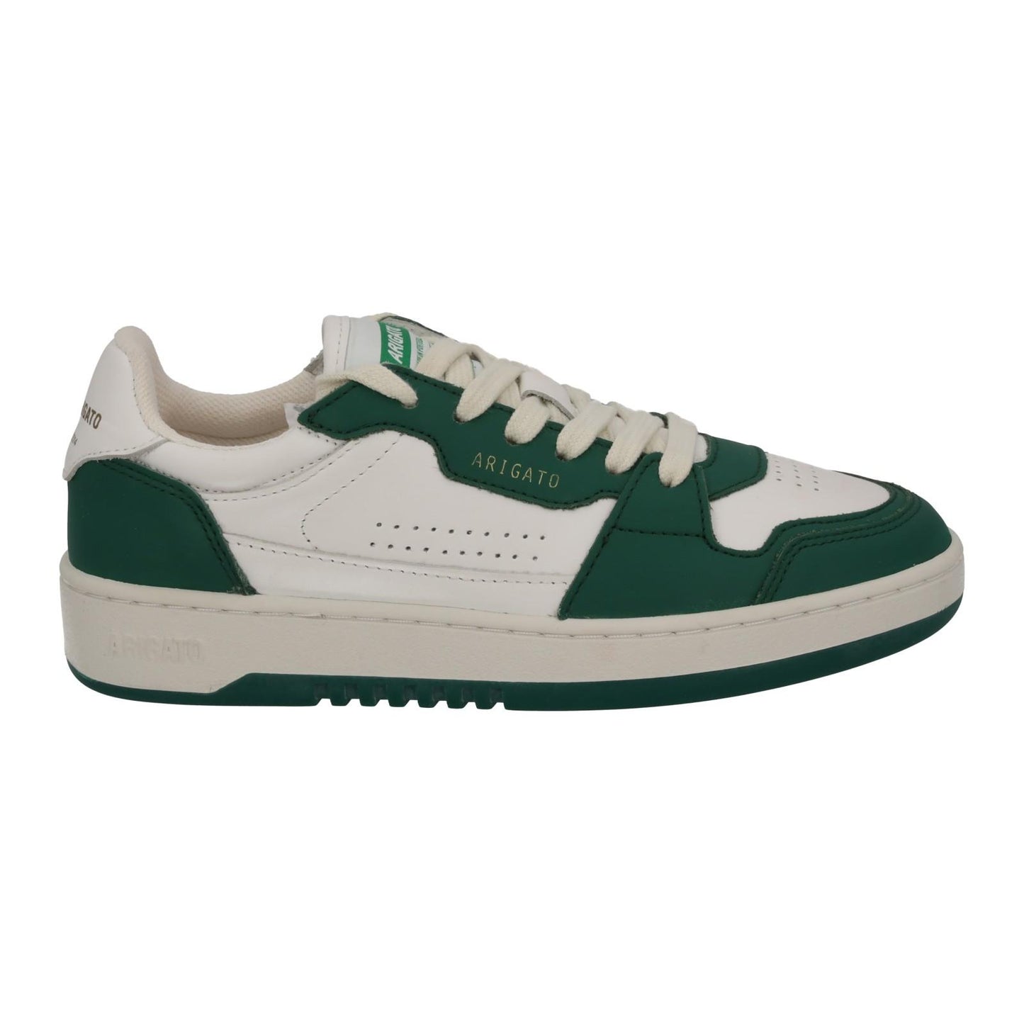 AXEL ARIGATO Ladies White & Green Leather Dice Lo Trainers EU35 UK2.5 RRP215 NEW