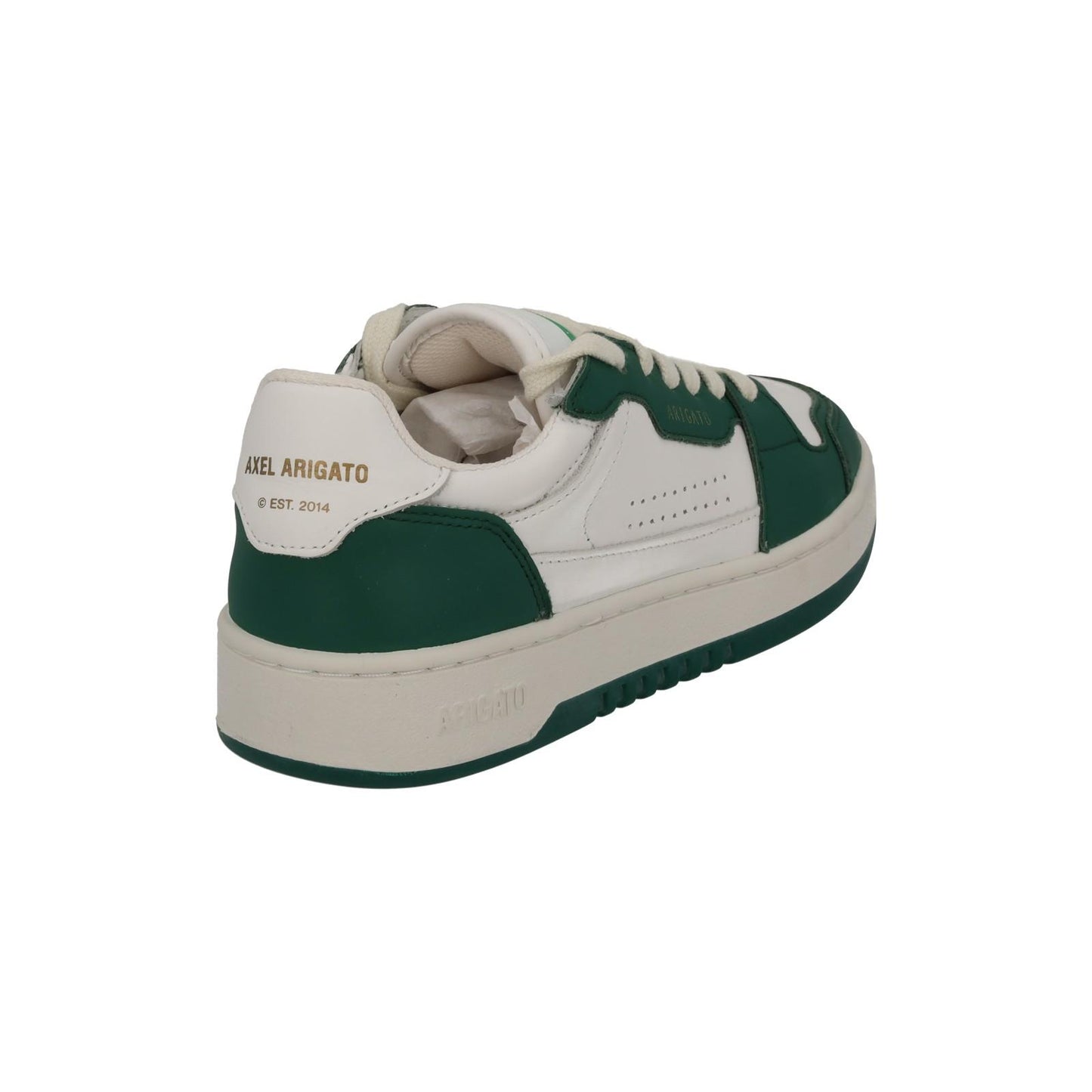 AXEL ARIGATO Ladies White & Green Leather Dice Lo Trainers EU35 UK2.5 RRP215 NEW