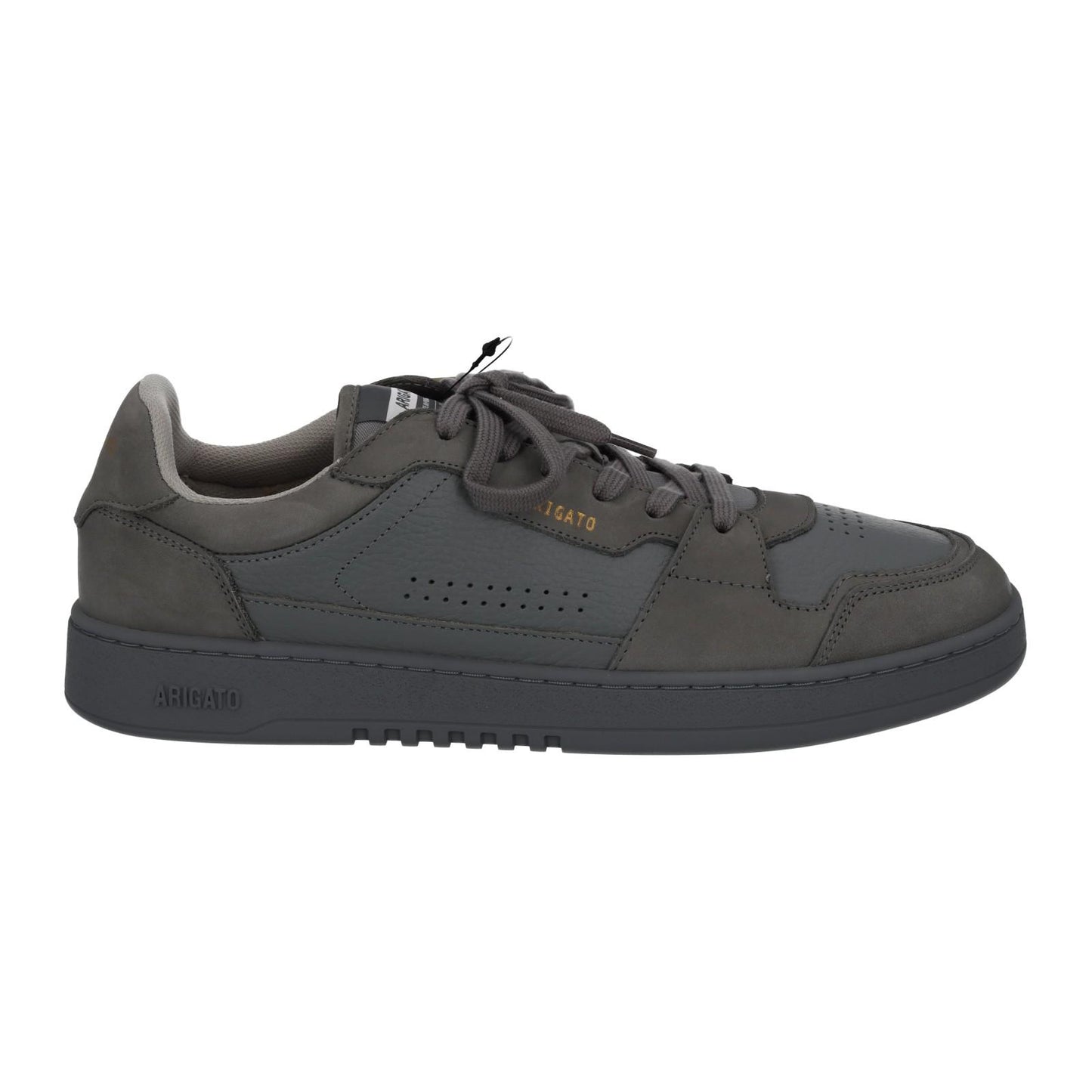 AXEL ARIGATO Men's Grey Leather Suede Dice Mono Trainers Size UK10 RRP215 NEW