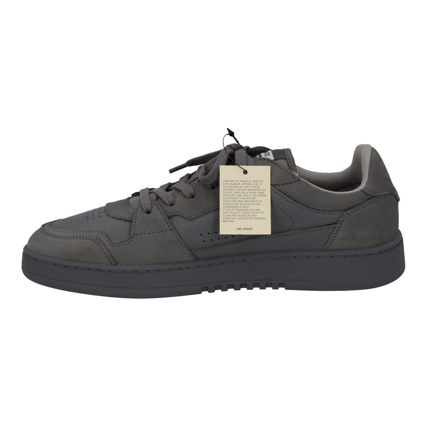 AXEL ARIGATO Men's Grey Leather Suede Dice Mono Trainers Size UK10 RRP215 NEW