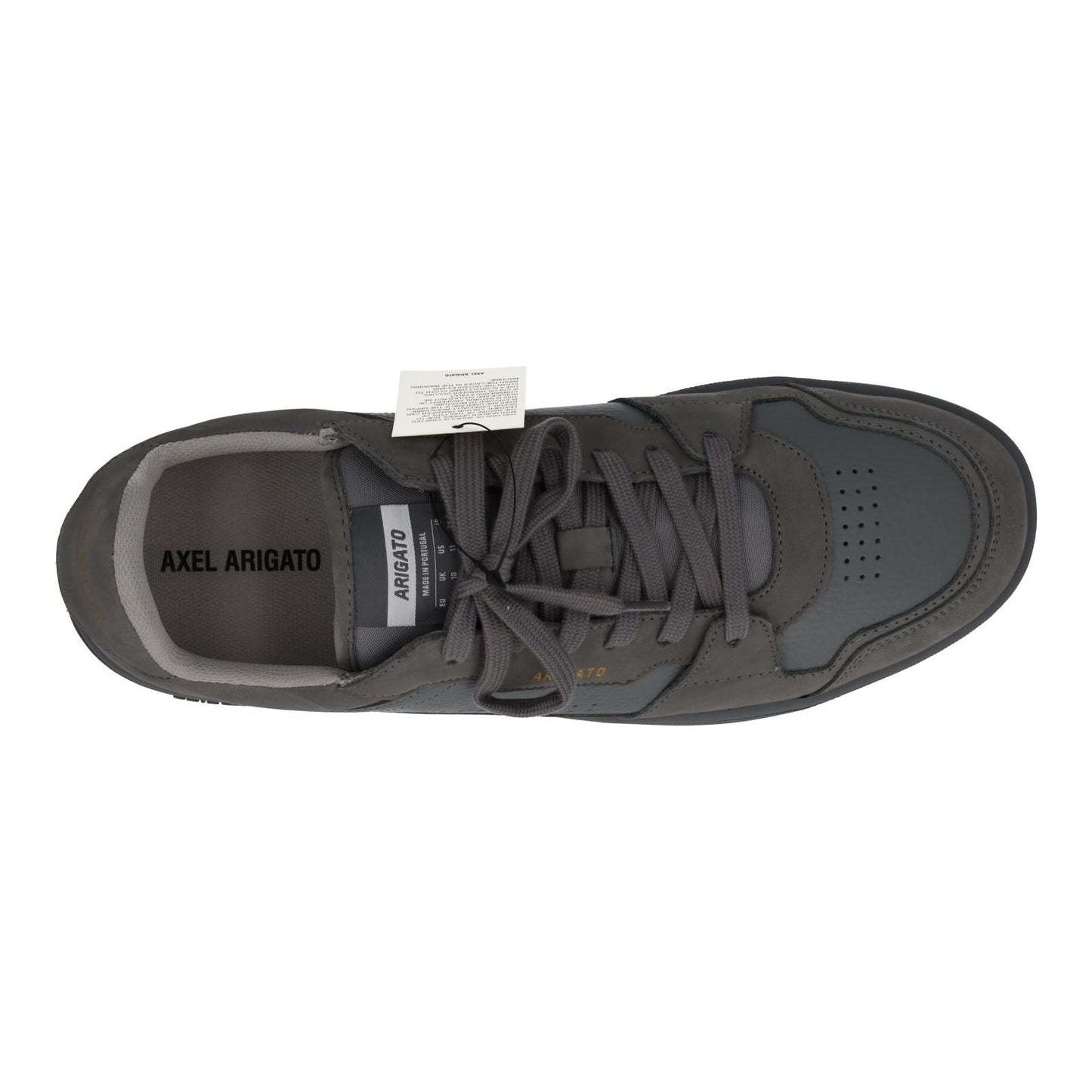 AXEL ARIGATO Men's Grey Leather Suede Dice Mono Trainers Size UK10 RRP215 NEW