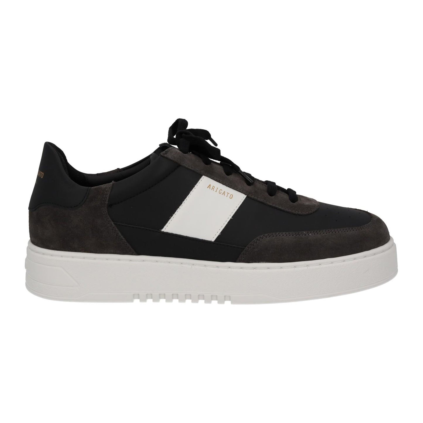 AXEL ARIGATO Men's Black & White Leather Lace-Up Orbit Trainers UK11 RRP230 NEW