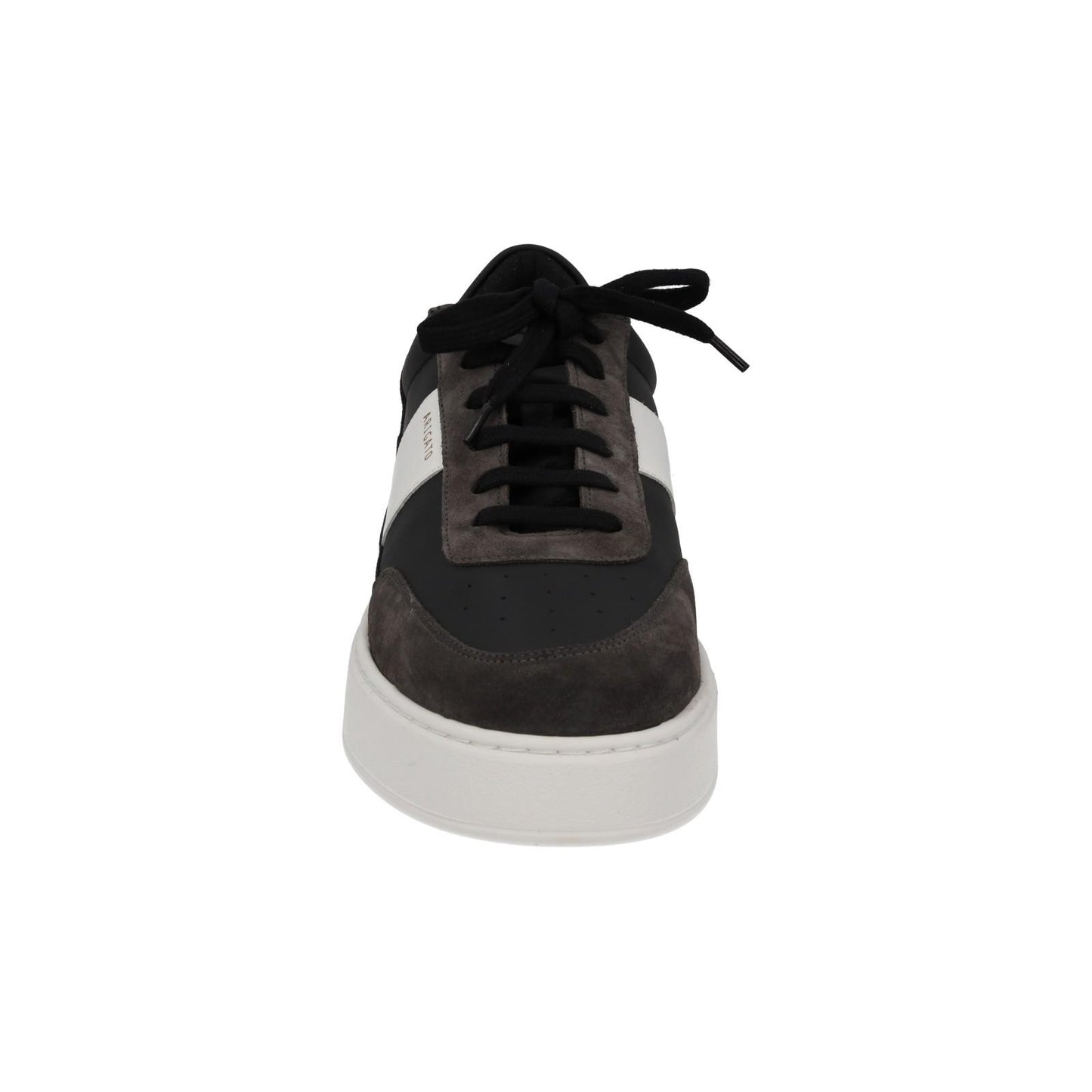 AXEL ARIGATO Men's Black & White Leather Lace-Up Orbit Trainers UK11 RRP230 NEW