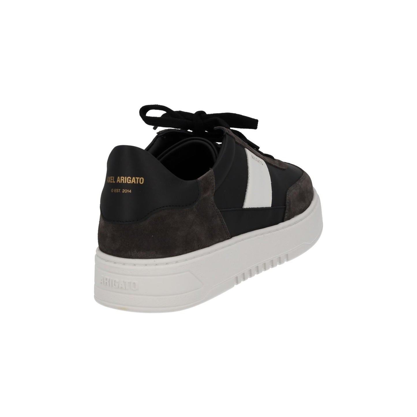AXEL ARIGATO Men's Black & White Leather Lace-Up Orbit Trainers UK11 RRP230 NEW