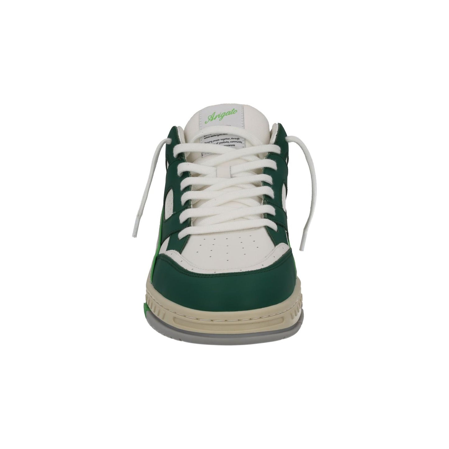 AXEL ARIGATO Men's Green & White Leather Area Low Trainers Size UK11 RRP265 NEW