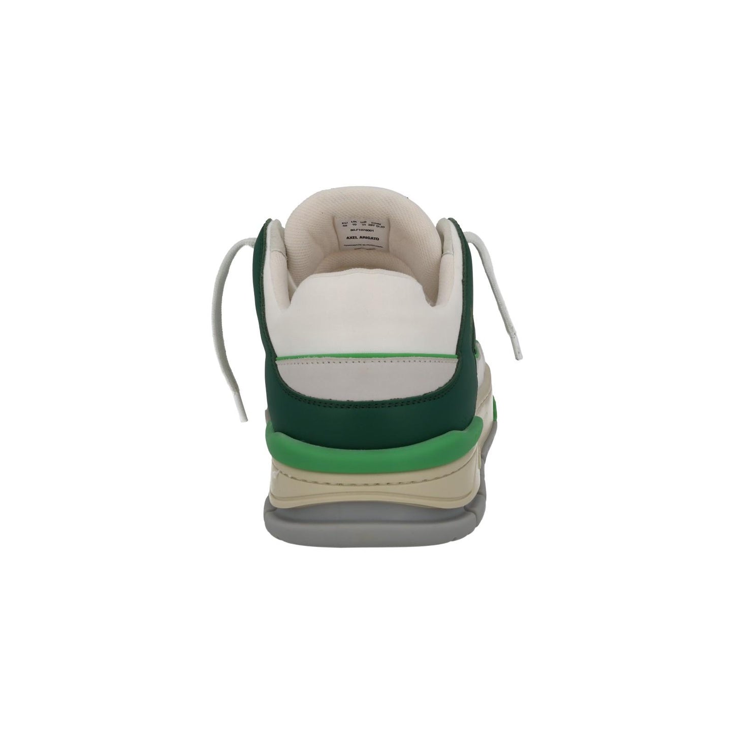 AXEL ARIGATO Men's Green & White Leather Area Low Trainers Size UK11 RRP265 NEW