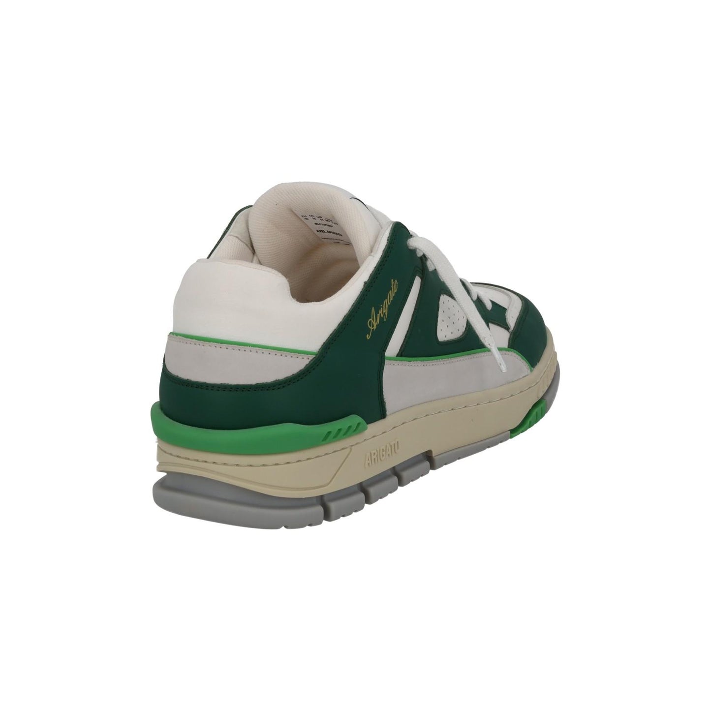 AXEL ARIGATO Men's Green & White Leather Area Low Trainers Size UK11 RRP265 NEW