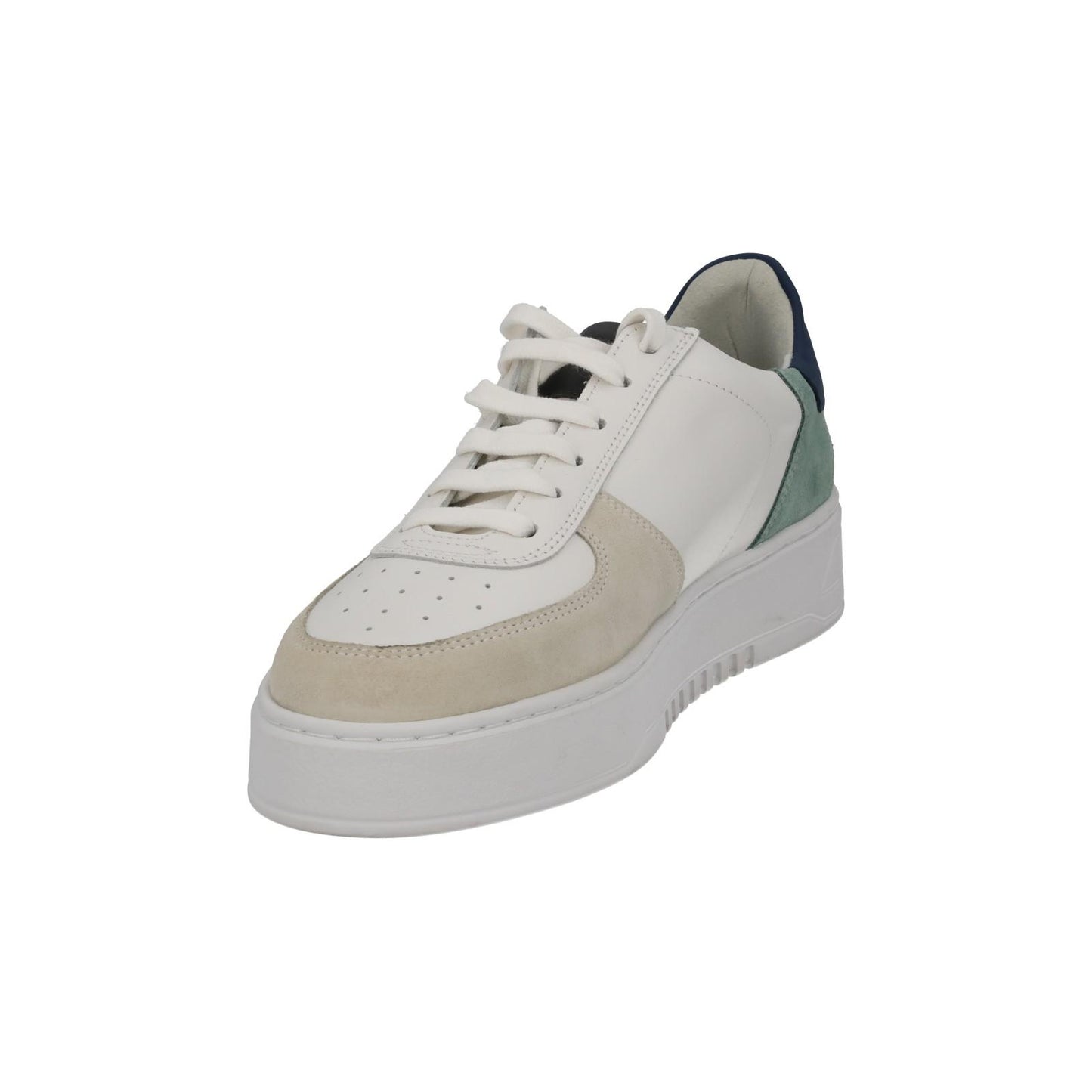 AXEL ARIGATO Men's White Suede Panelled Low Top Orbit Trainers UK8 RRP230 NEW