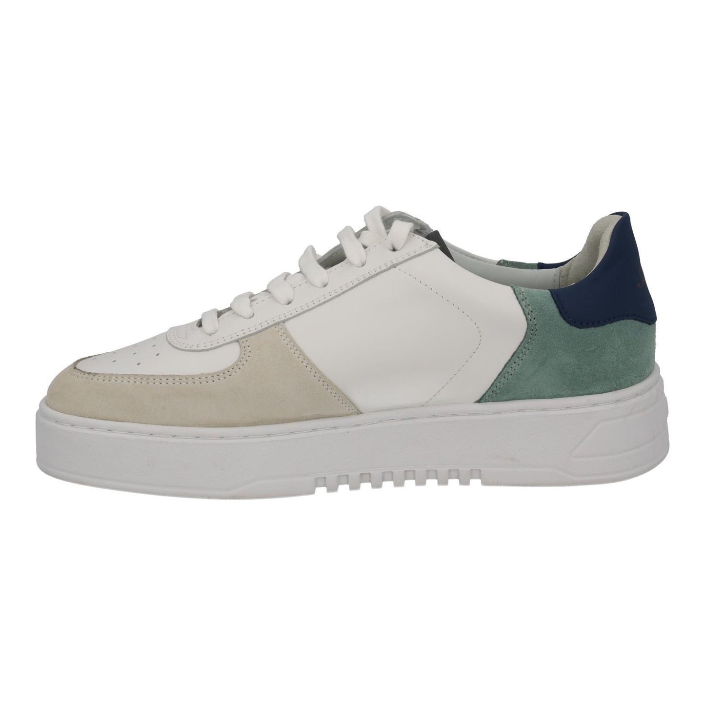 AXEL ARIGATO Men's White Suede Panelled Low Top Orbit Trainers UK8 RRP230 NEW