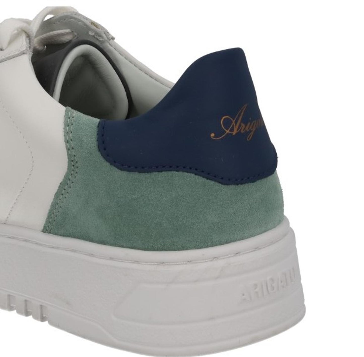 AXEL ARIGATO Men's White Suede Panelled Low Top Orbit Trainers UK8 RRP230 NEW