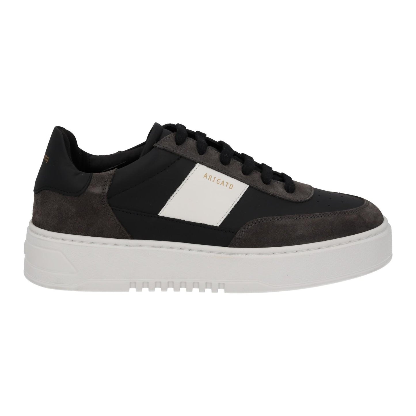 AXEL ARIGATO Men's Black & White Leather Lace-Up Orbit Trainers UK6 RRP230 NEW