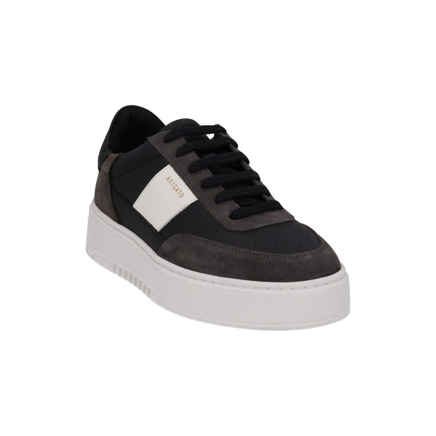 AXEL ARIGATO Men's Black & White Leather Lace-Up Orbit Trainers UK6 RRP230 NEW