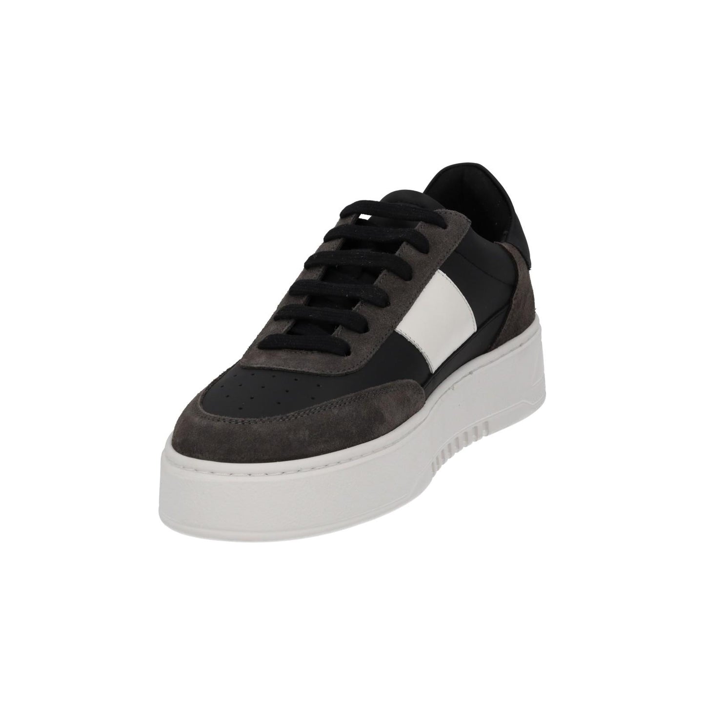 AXEL ARIGATO Men's Black & White Leather Lace-Up Orbit Trainers UK6 RRP230 NEW